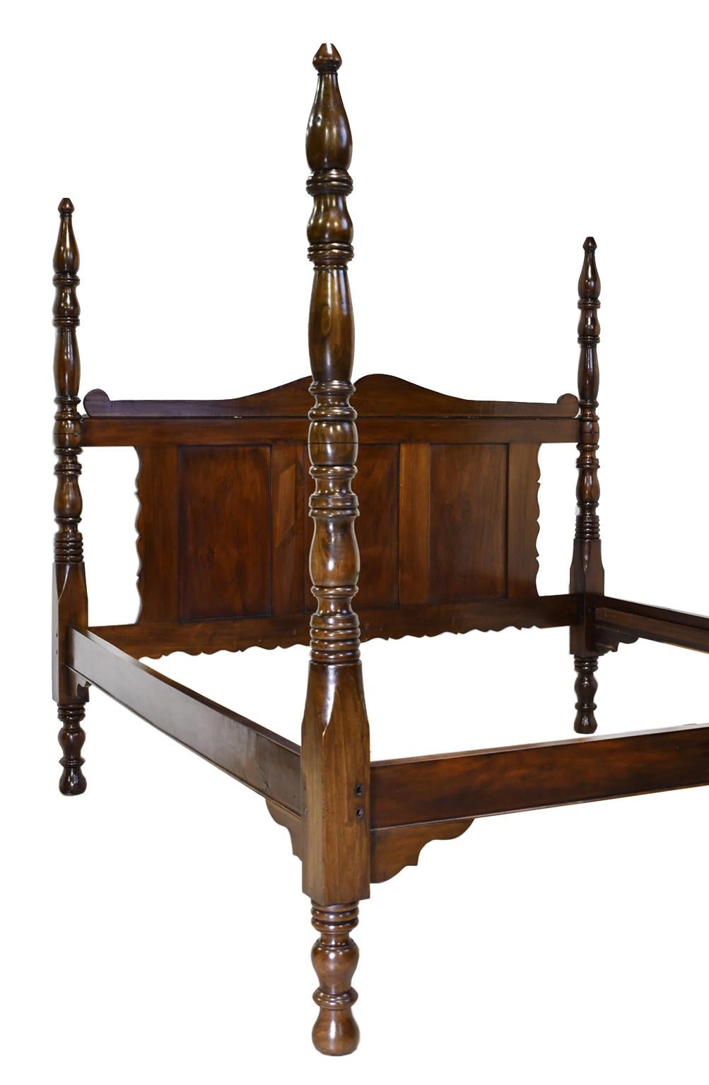 walnut four poster bed