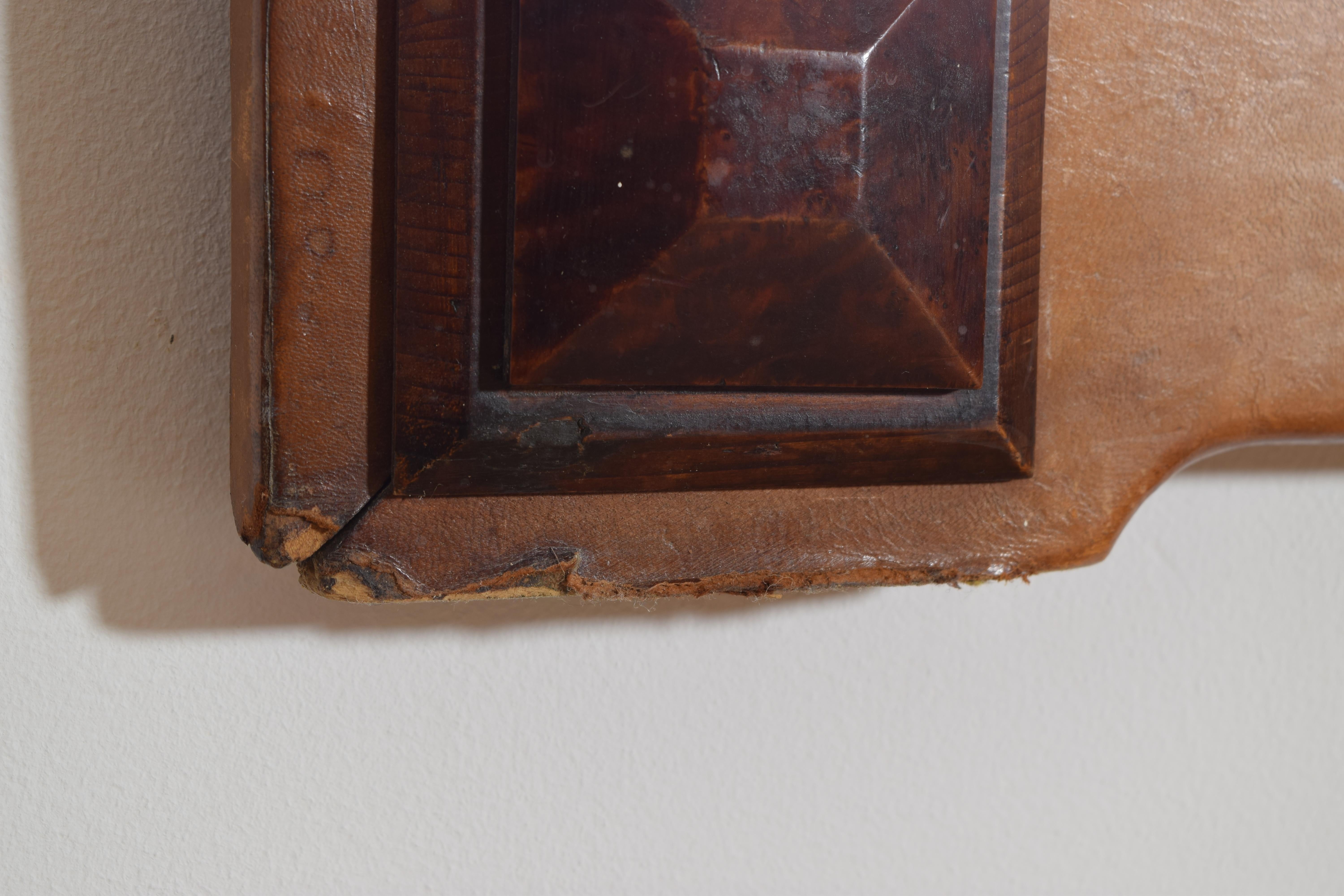 Miroir en cuir Coloni, début du 20e siècle en vente 1