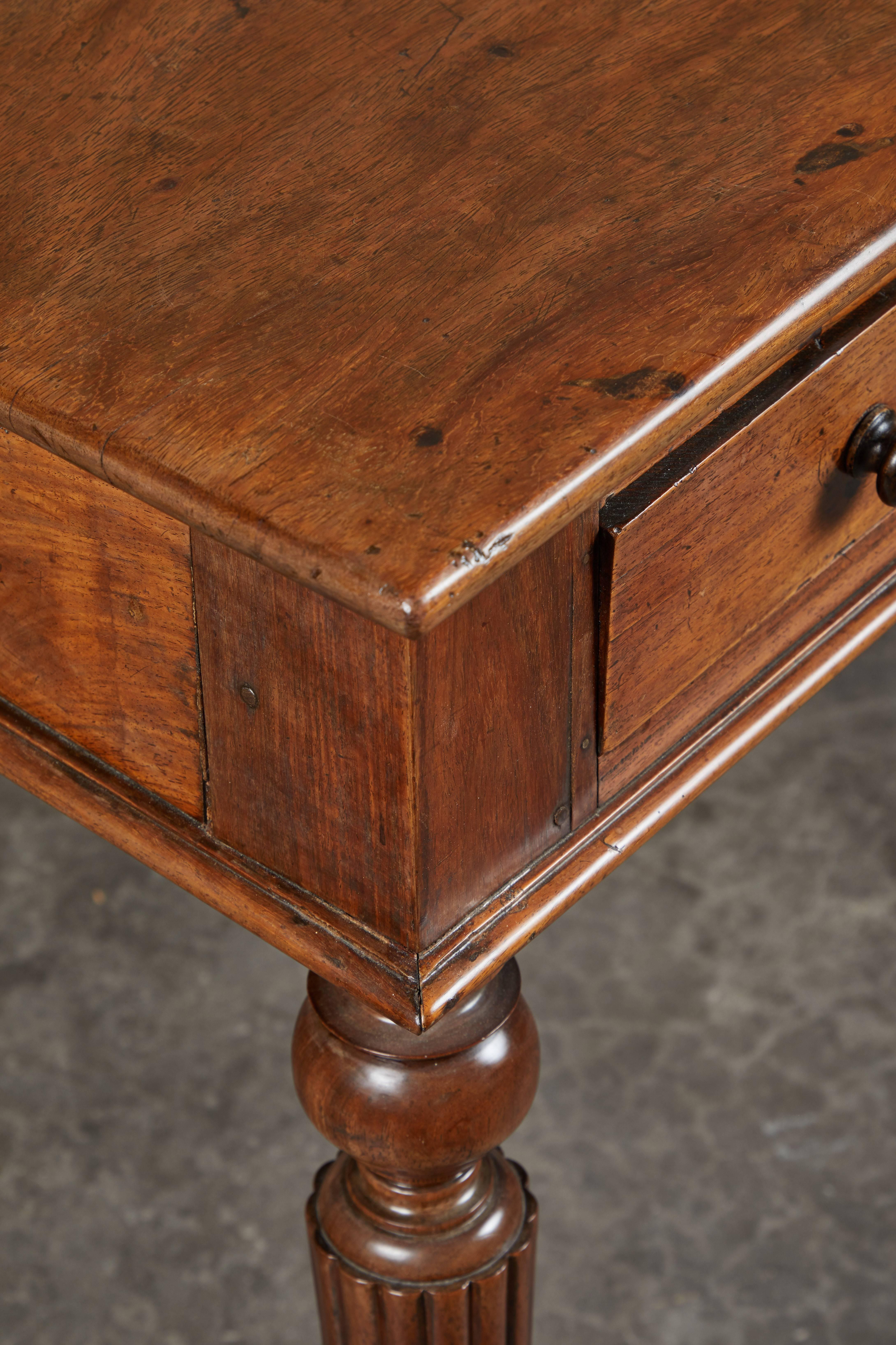 Regency French Colonial Single-Piece Rosewood Top Desk