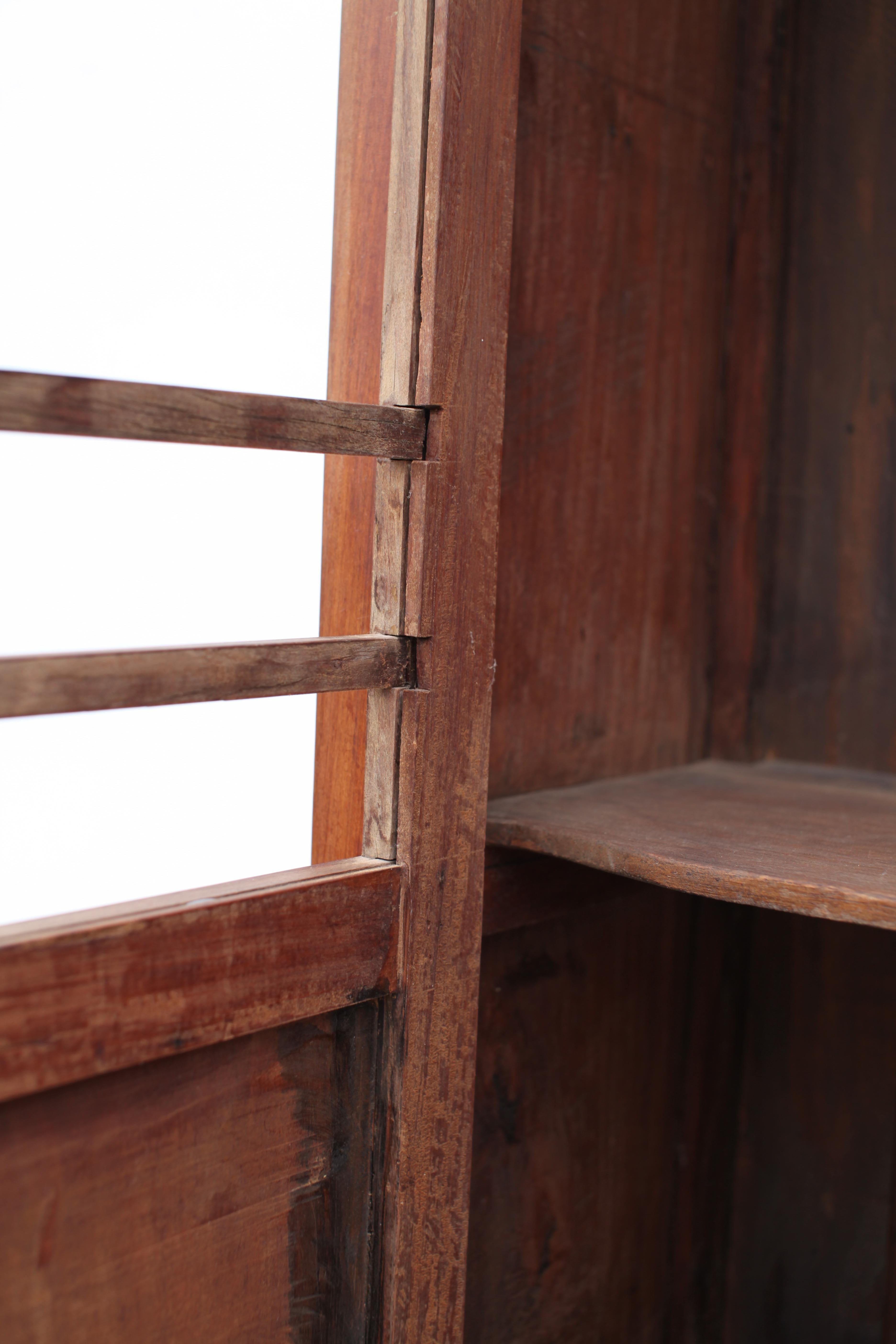 French Colonial Weathered Teak Cabinet, 1930's For Sale 3