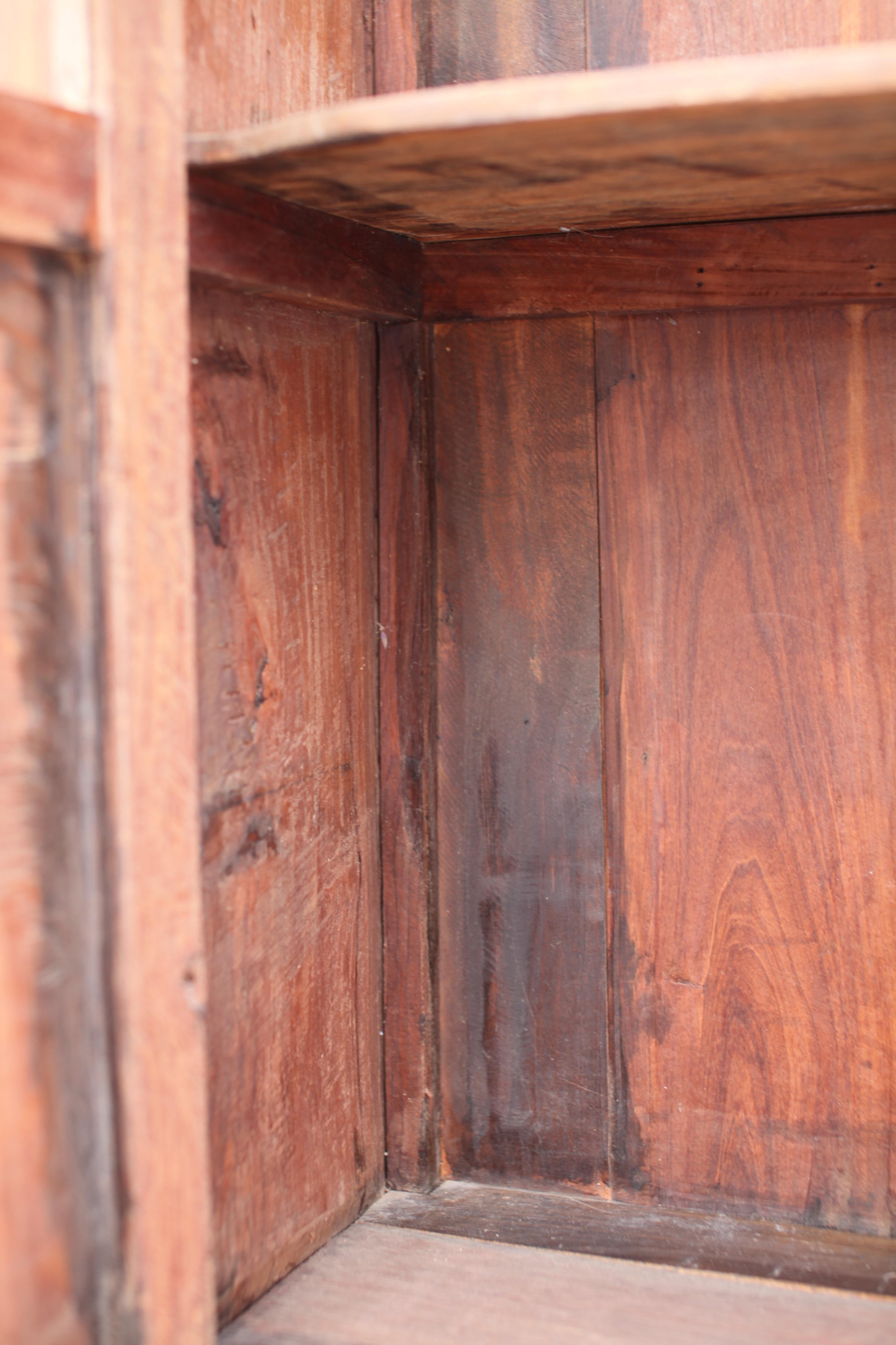 French Colonial Weathered Teak Cabinet, 1930's For Sale 4