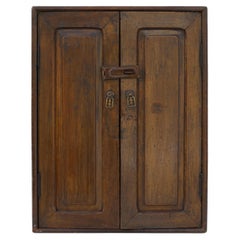 French Colonial Weathered Teak Cabinet, 1930's