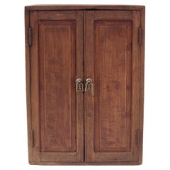 French Colonial Weathered Teak Cabinet 1930's