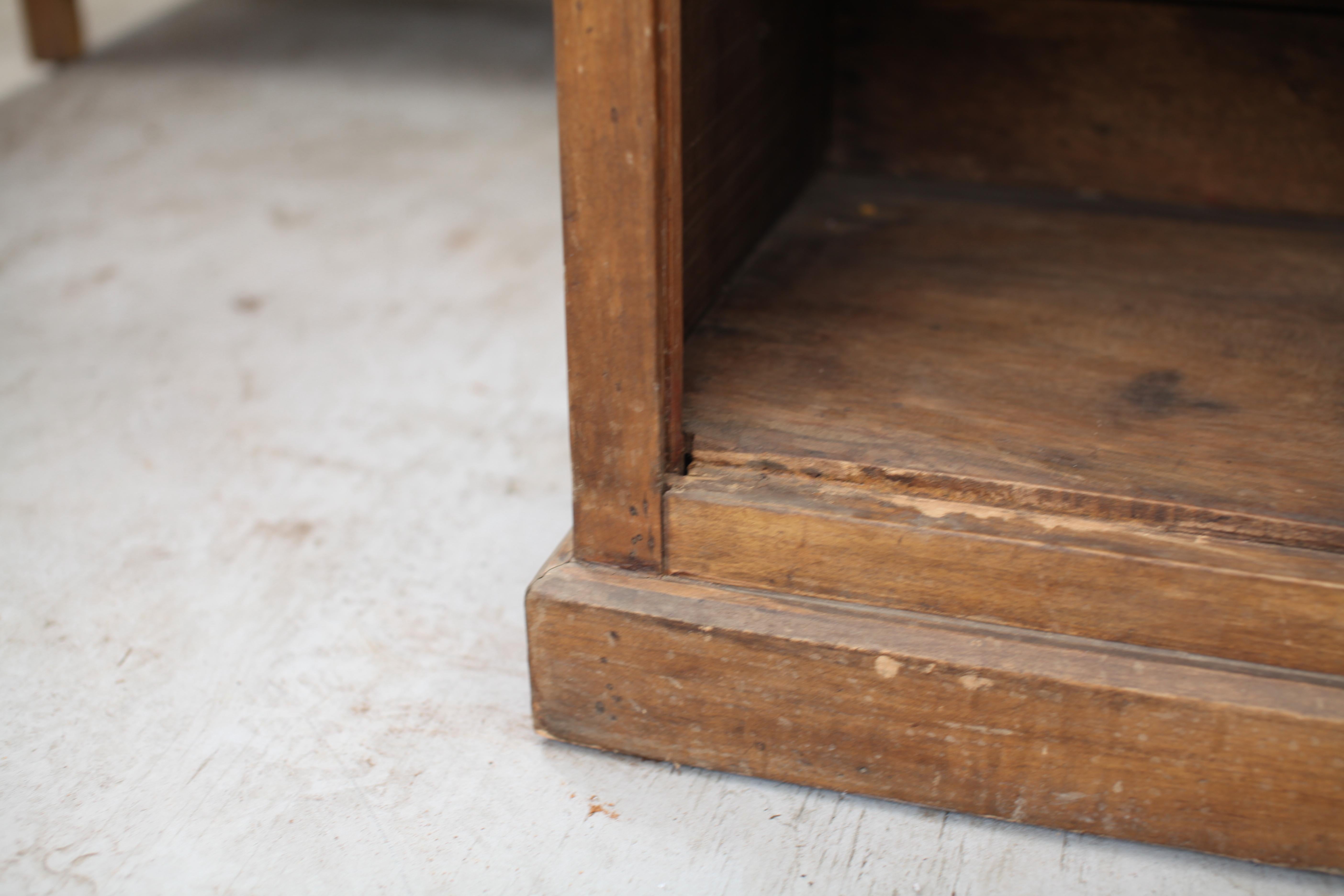 French Colonial Weathered Teak Roll Up Cabinet 1930's For Sale 9