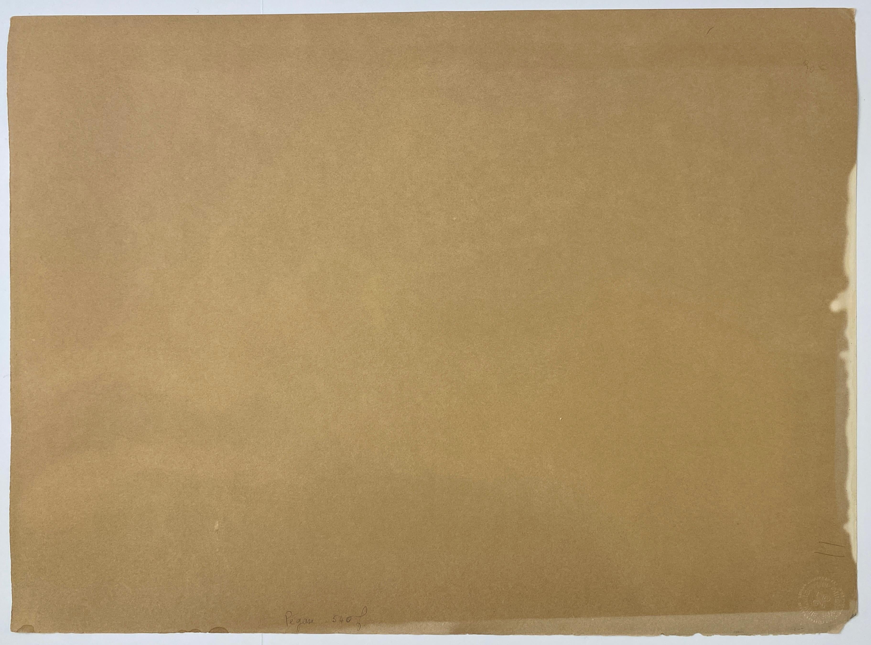 Französische Farblithographie auf Bogenpapier von FRANCIS de LASSUS SAINT-GENIES (Moderne der Mitte des Jahrhunderts) im Angebot