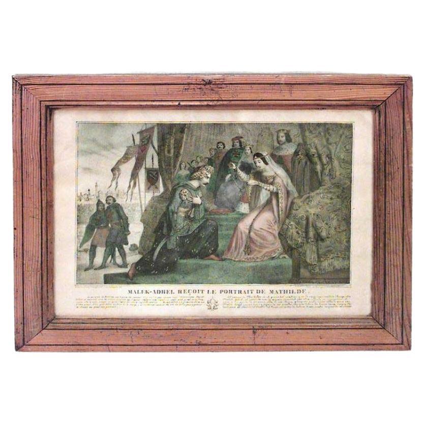 French Colored Lithographs of Mathilde