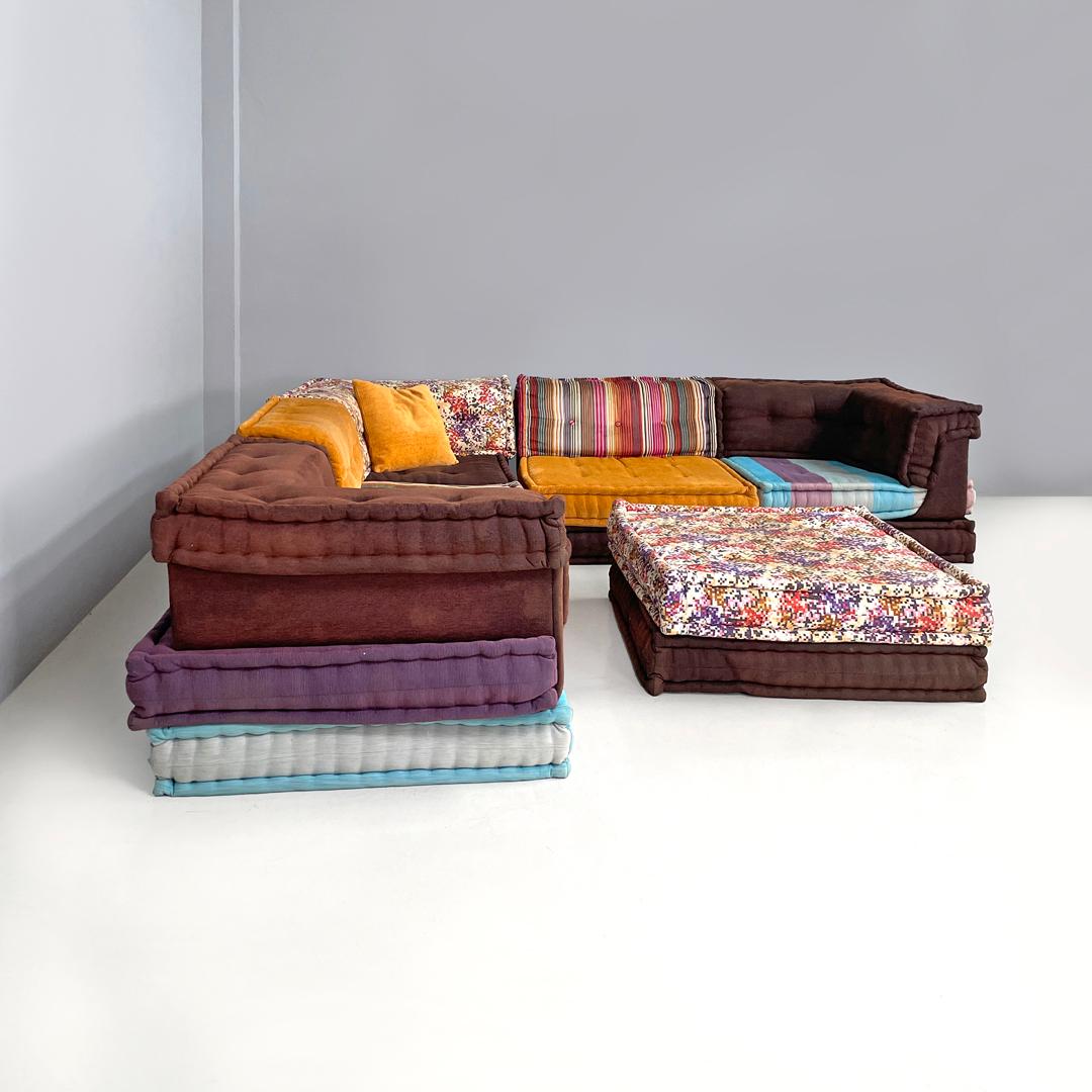Francese Divano modulare francese colorato Mah Jong di Hans Hopfer per Roche Bobois, anni 2000 in vendita