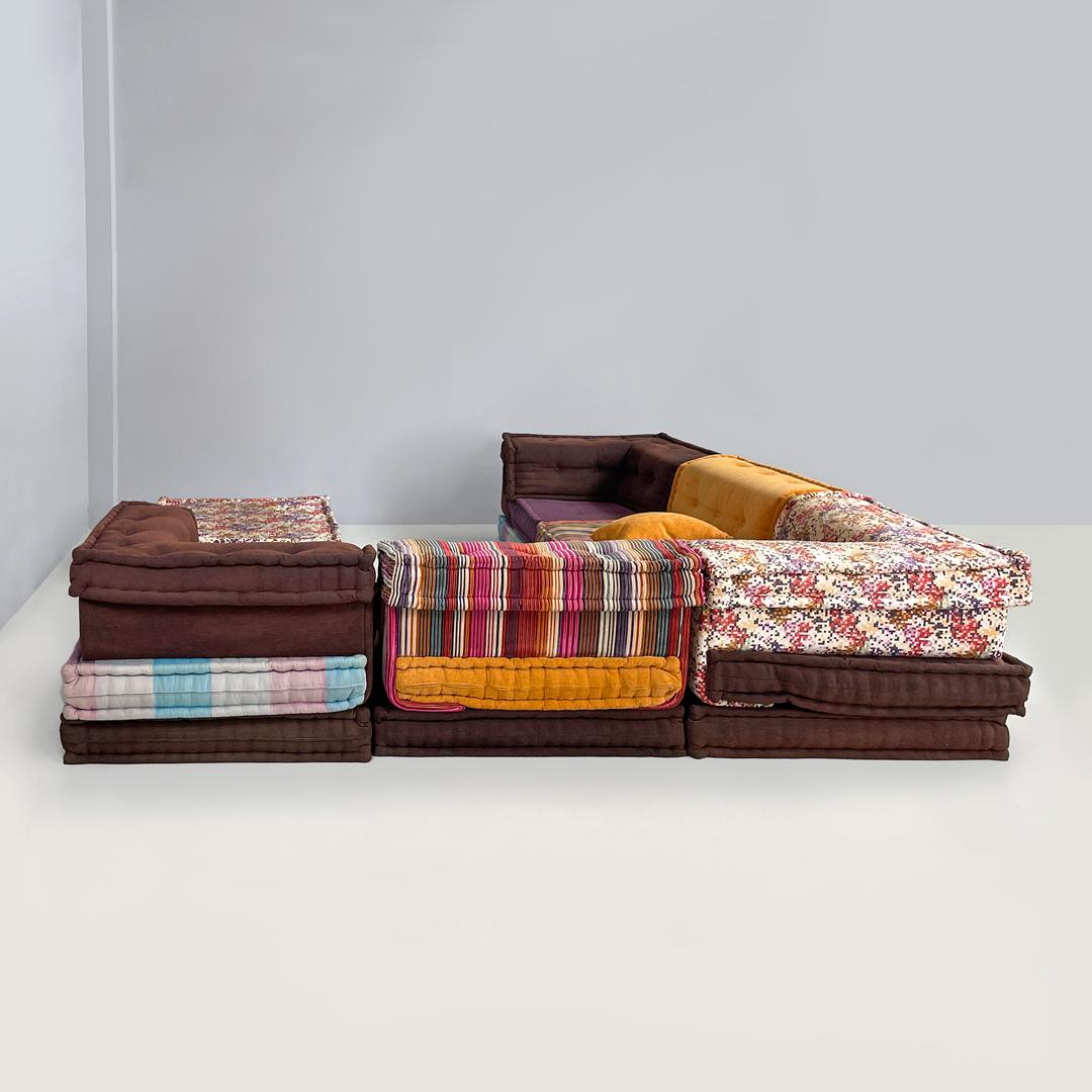 XXI secolo e contemporaneo Divano modulare francese colorato Mah Jong di Hans Hopfer per Roche Bobois, anni 2000 in vendita