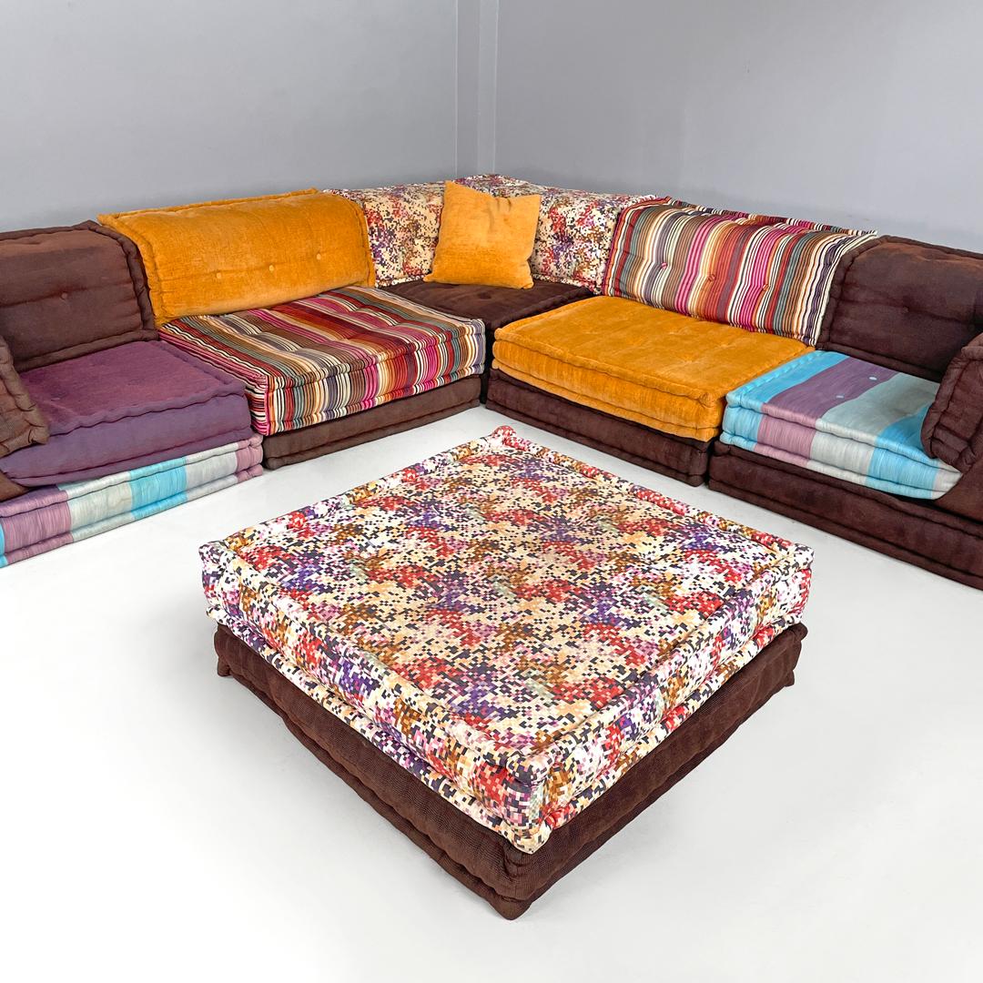 Divano modulare francese colorato Mah Jong di Hans Hopfer per Roche Bobois, anni 2000 in vendita 1