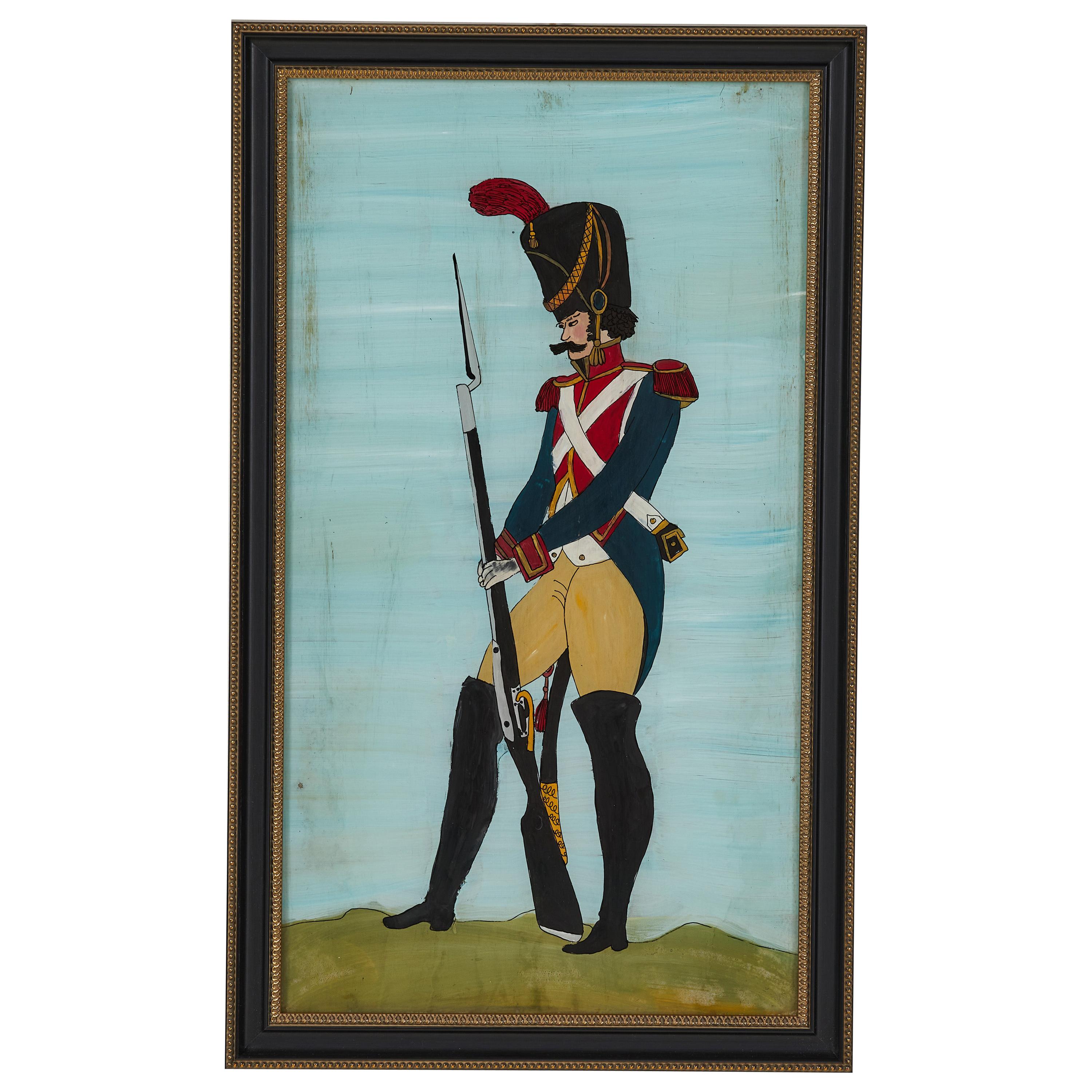 French Colorful Soldier Painting