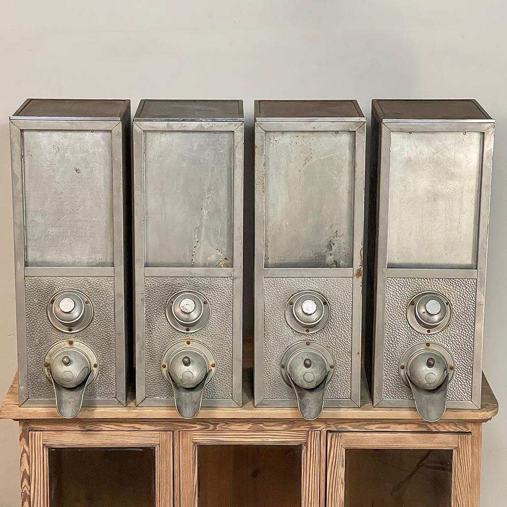 Hand-Crafted French Commercial Coffee Bean Dispenser (4 available- Sold EACH) For Sale