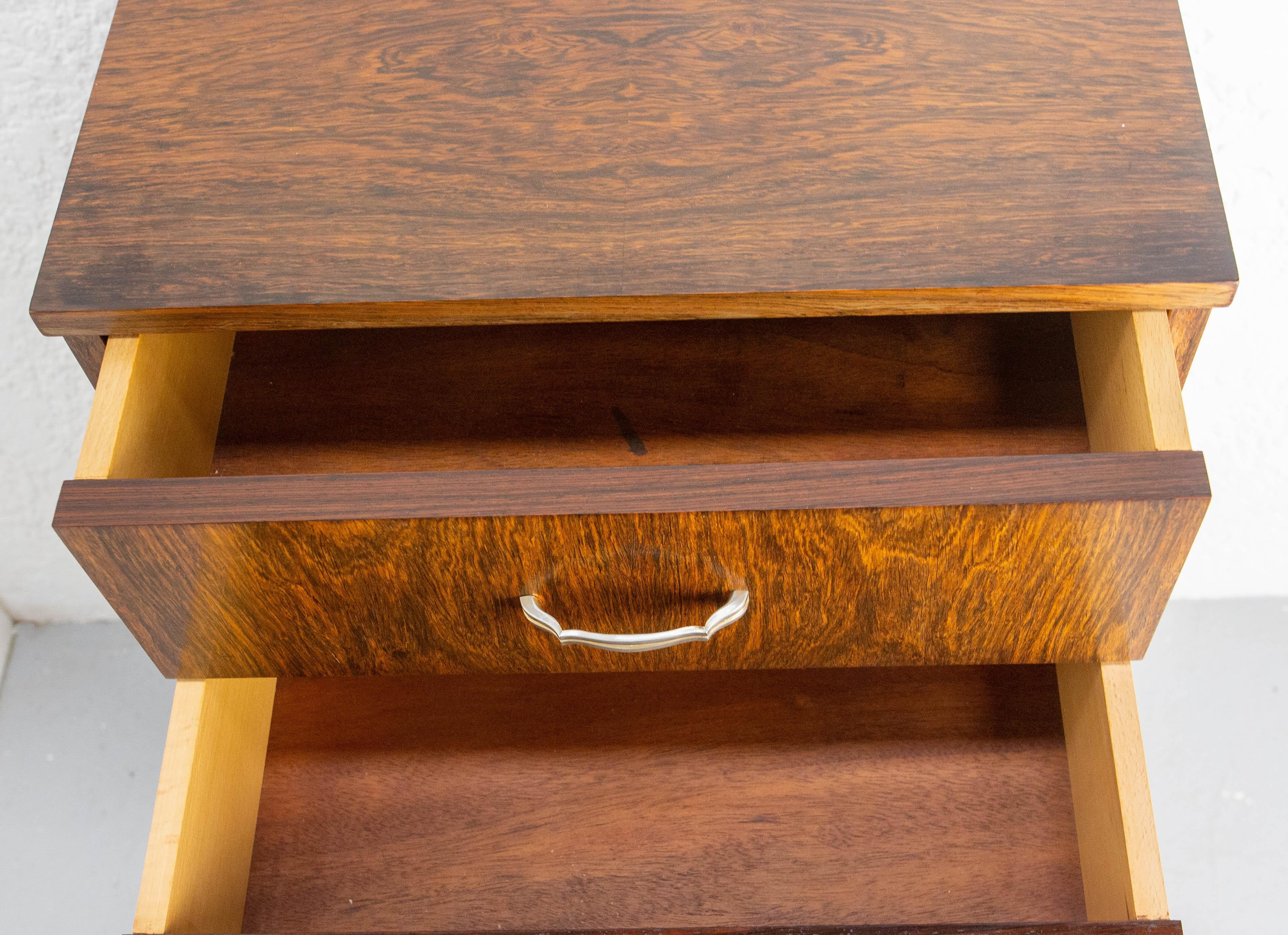 Cassettiera francese Commode Chiffonnier impiallacciata in palissandro, 20th Mid century in vendita 3