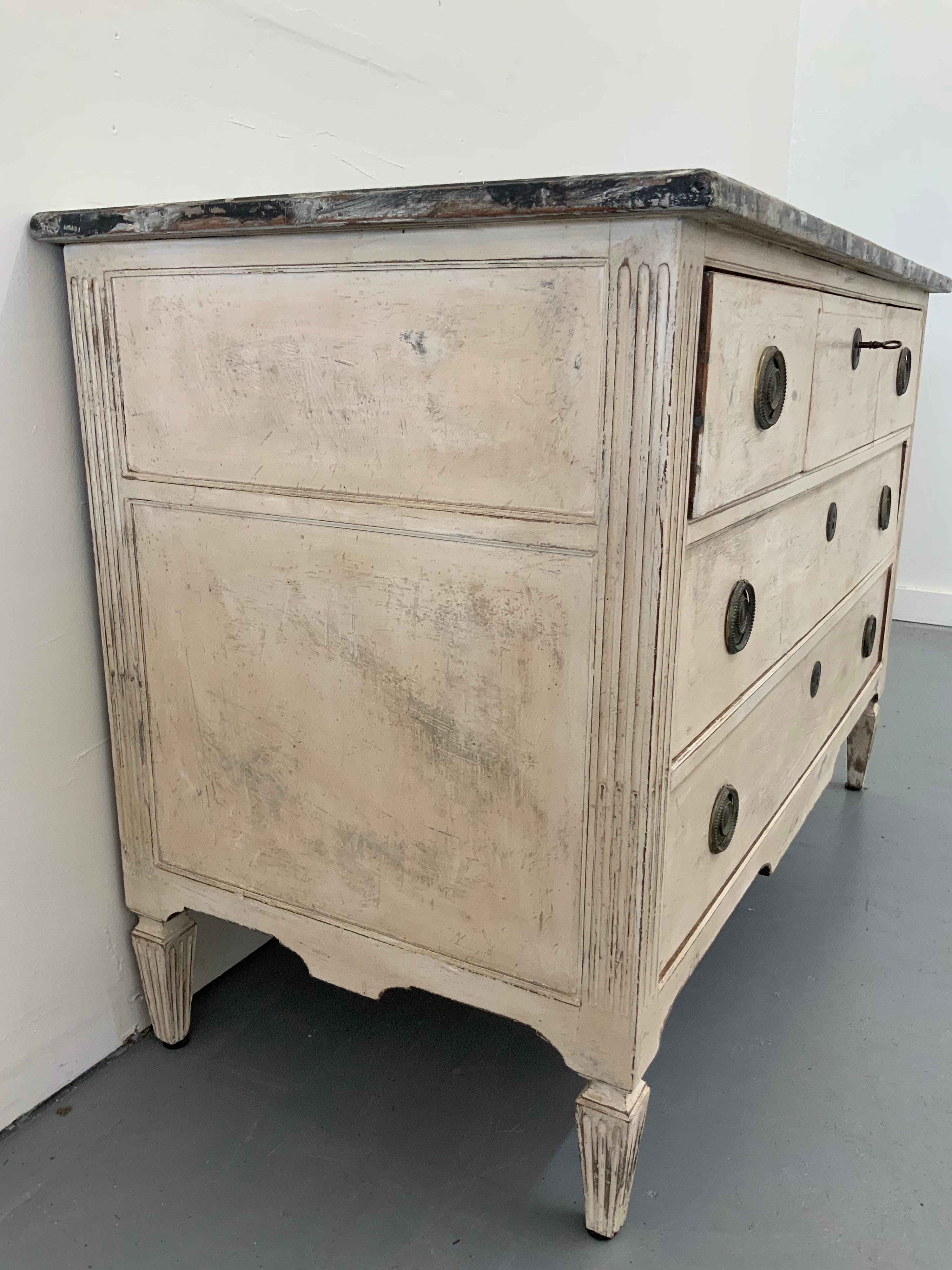 Walnut French Commode Louis XV Style 19th Century