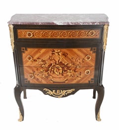 Commode francese Luigi XVI Cassettiera intarsiata