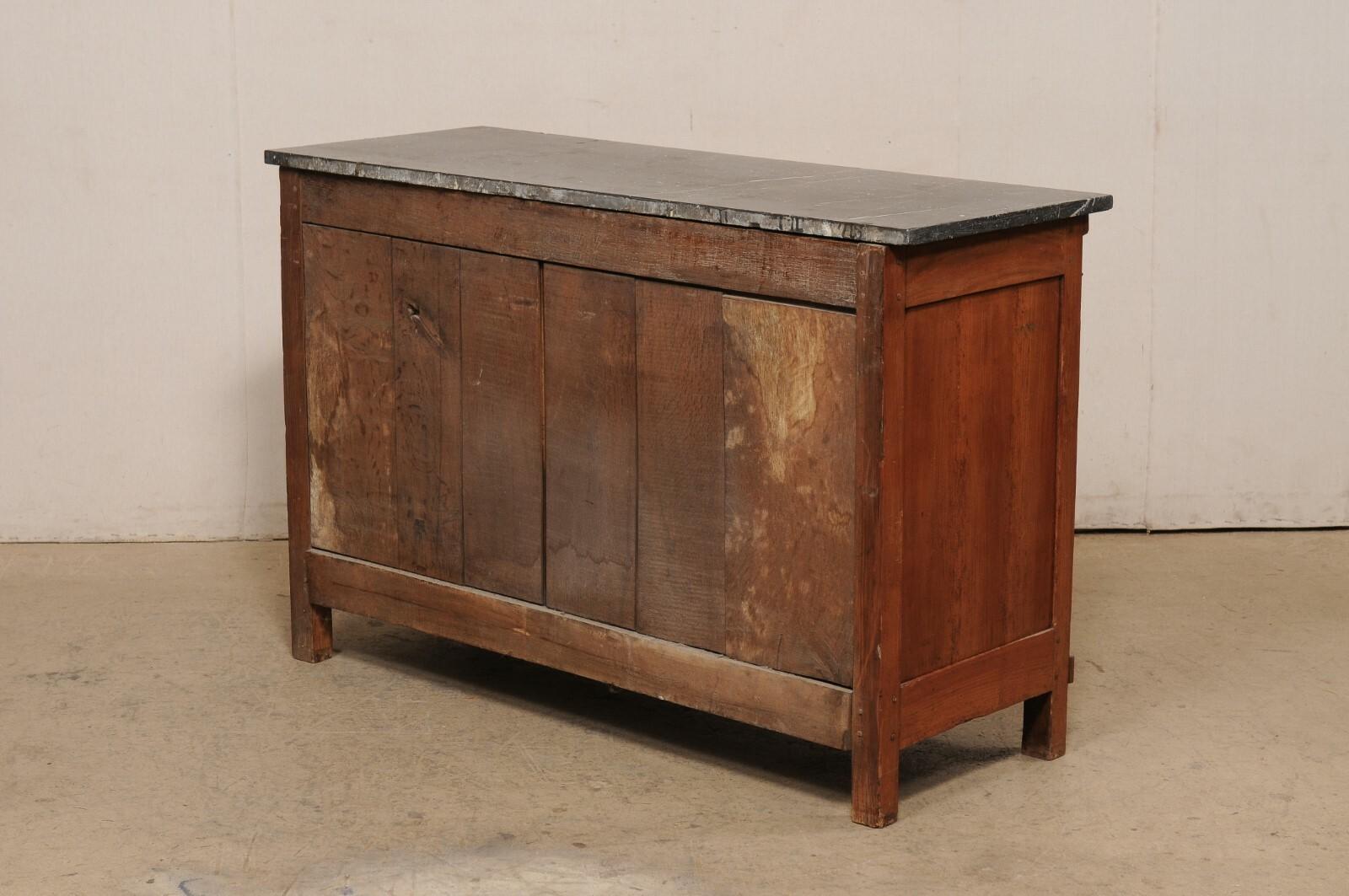 French Commode w/Black Marble Top, 19th C. For Sale 1