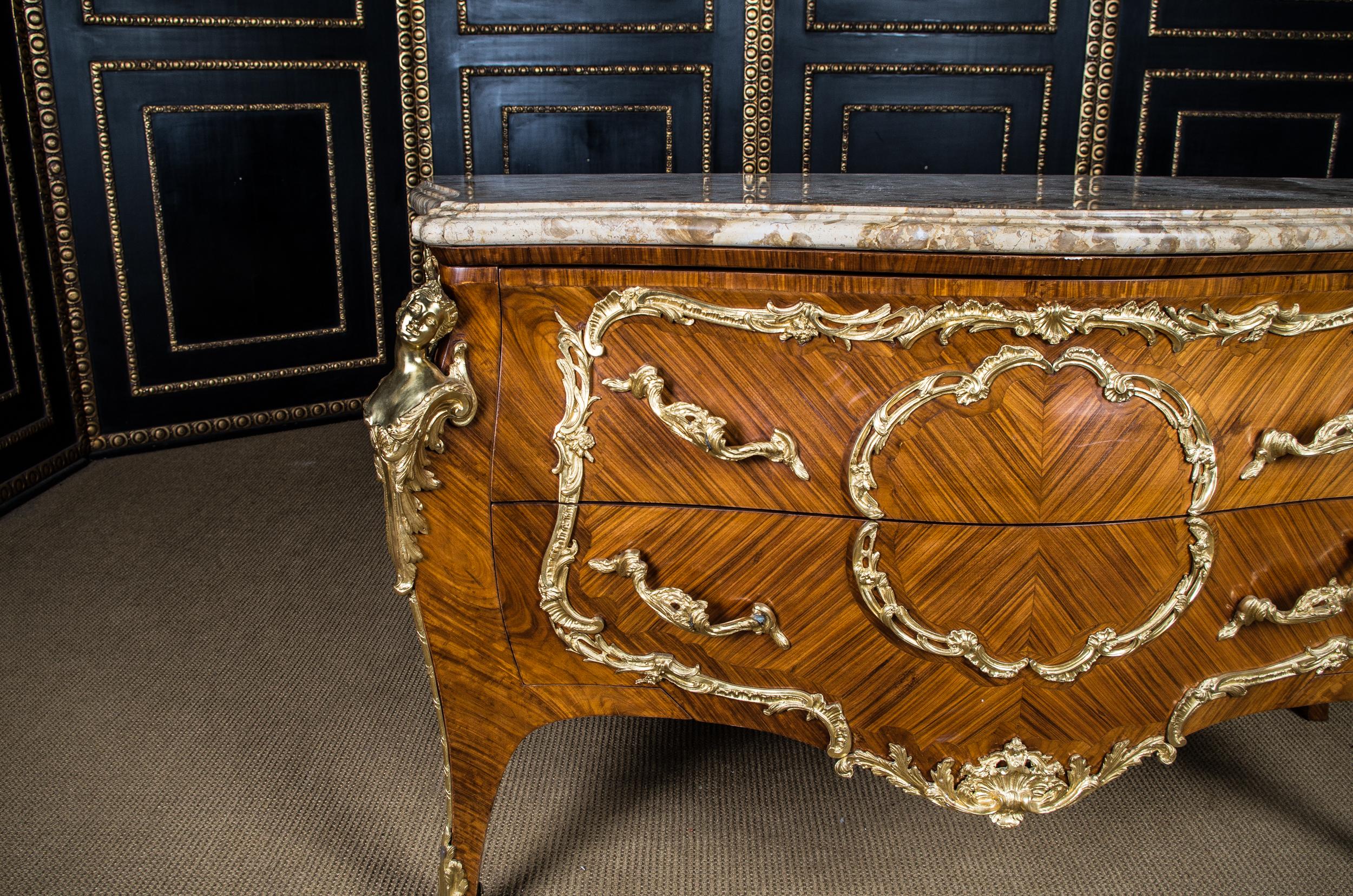 Veneer French Commodein Louis 15th Century Style after Francois Linke