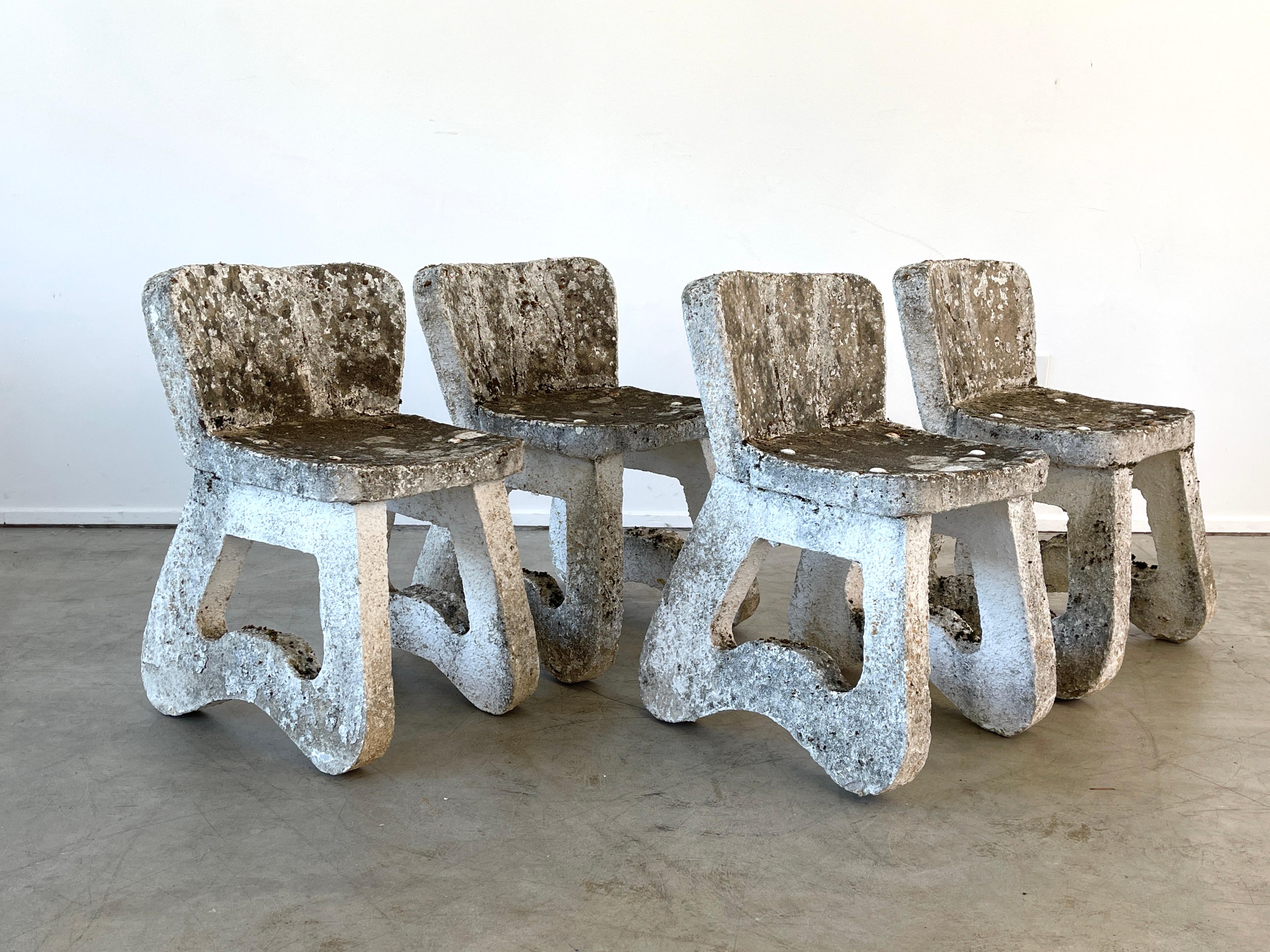 French Concrete Chairs For Sale 7