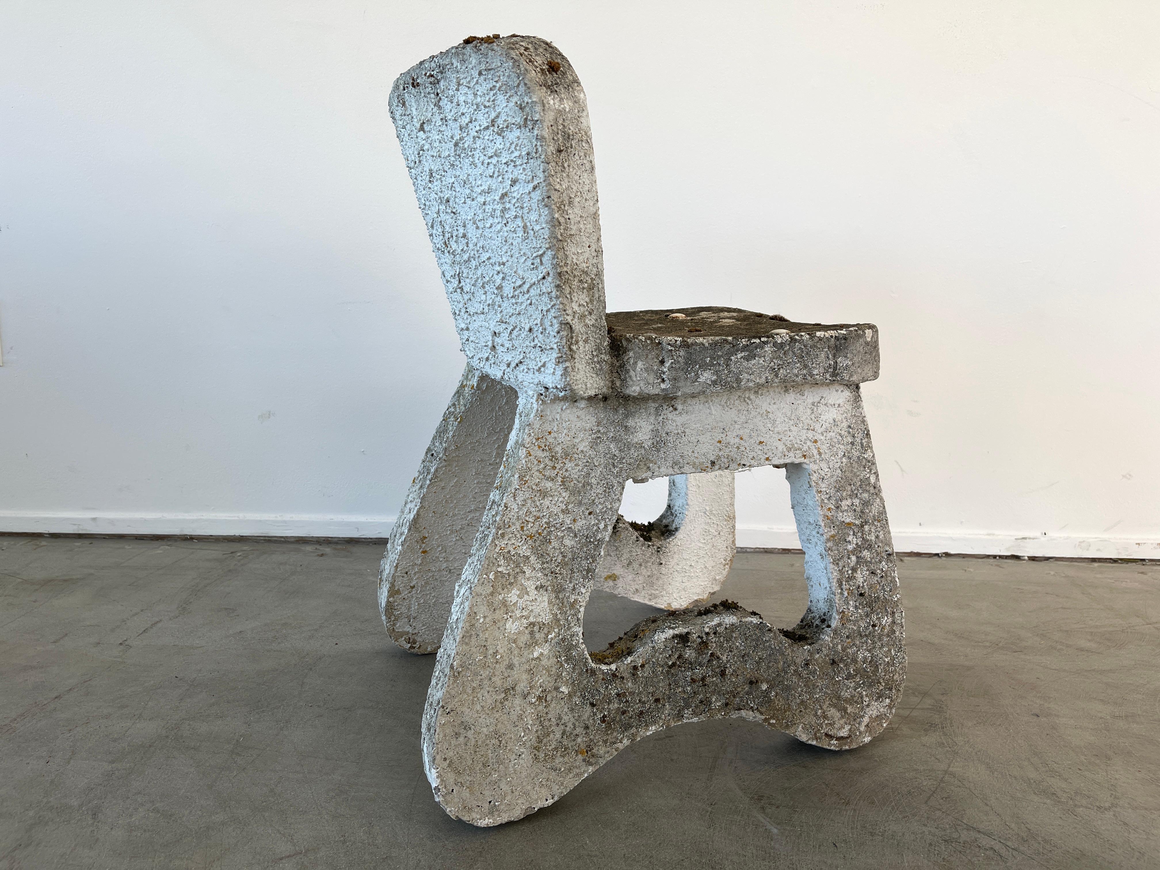 French Concrete Chairs For Sale 3