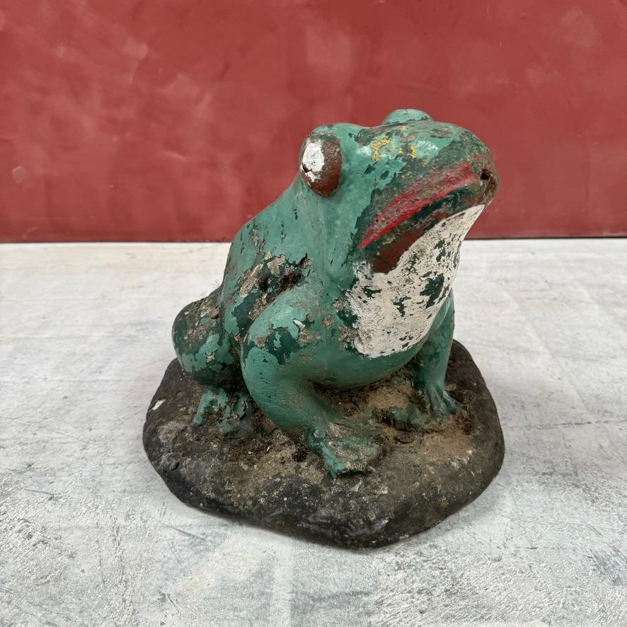 Französischer Frosch-Wasserbrunnen aus Beton im Zustand „Gut“ im Angebot in Haywards Heath, GB