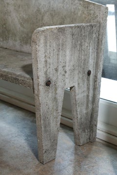 French Concrete Garden Bench