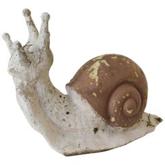 French Concrete Garden Snail