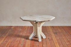 French Concrete Octogonal Table