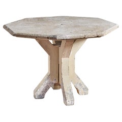 French Concrete Octogonal Table