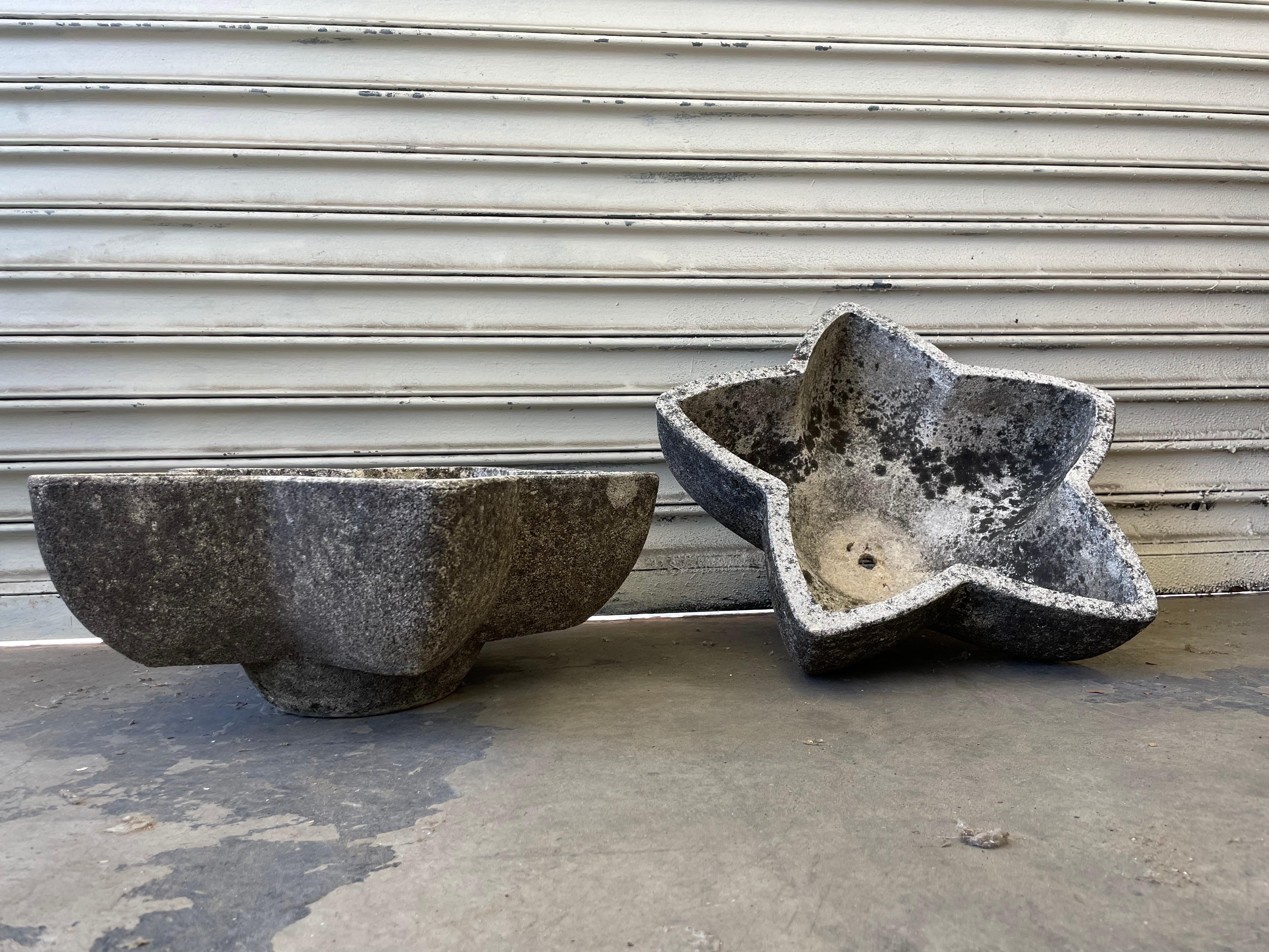 French Concrete Star Planter In Good Condition In Los Angeles, CA
