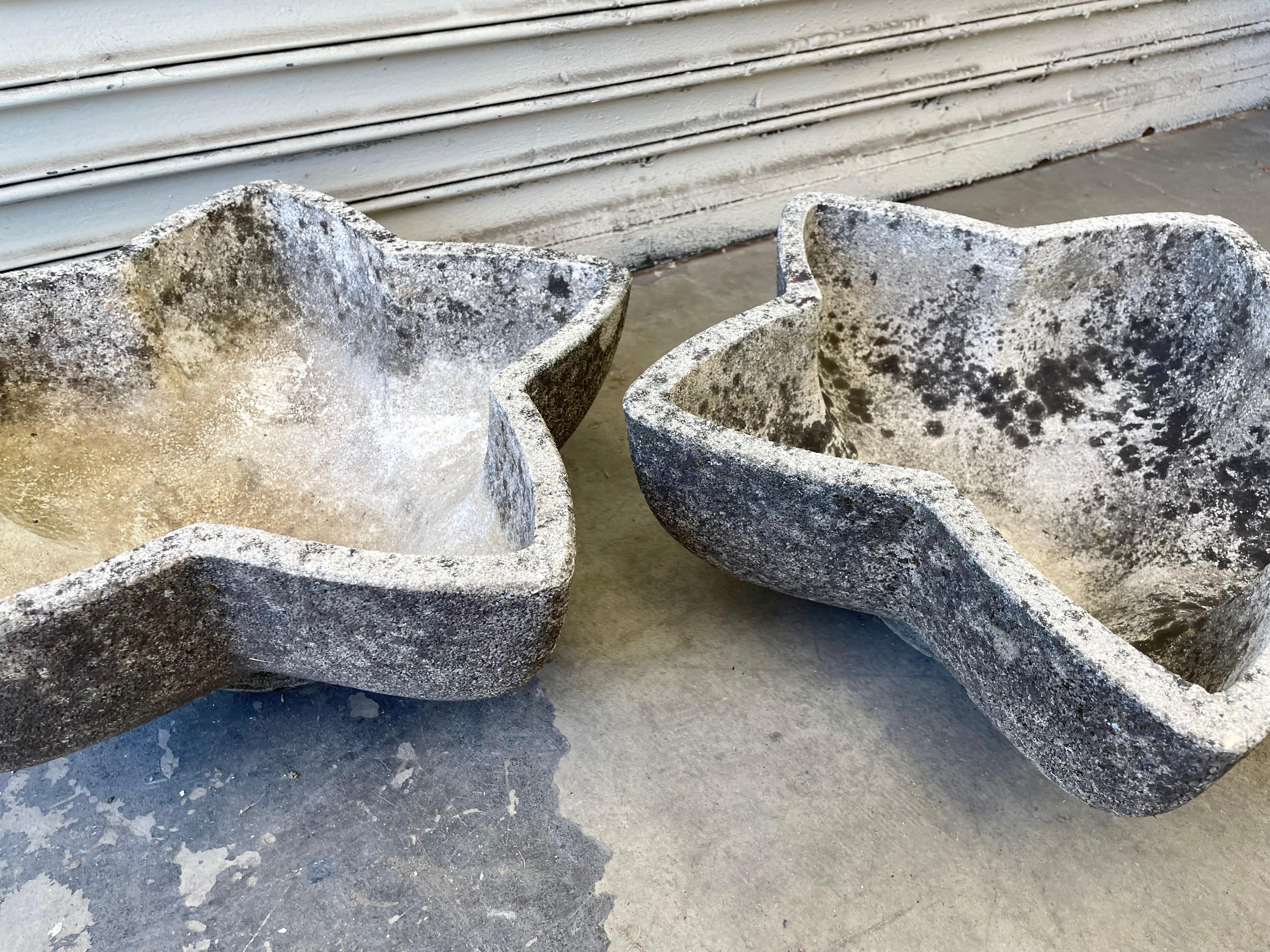 Mid-20th Century French Concrete Star Planter