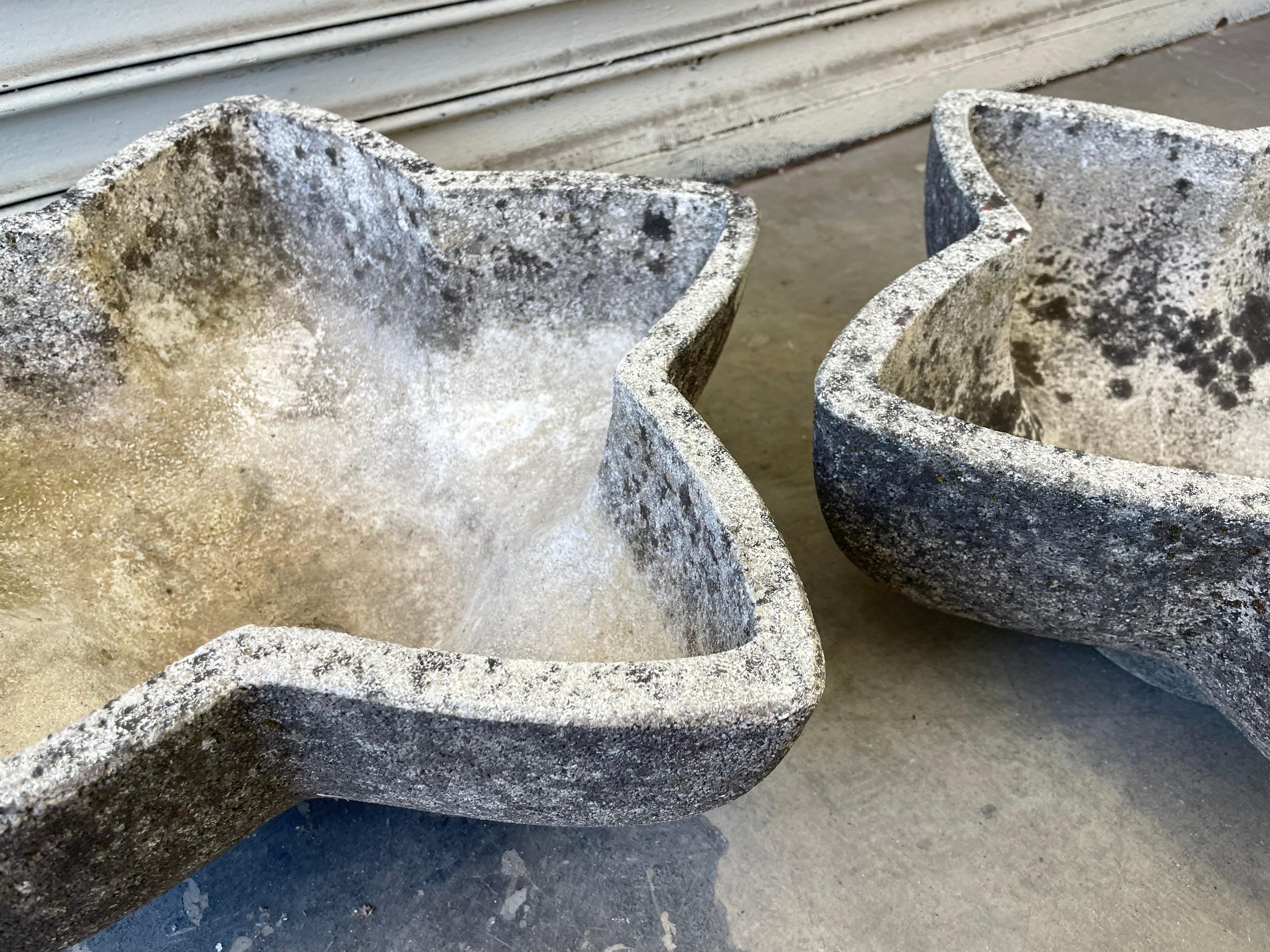Jardinière étoile en béton français Bon état à Los Angeles, CA