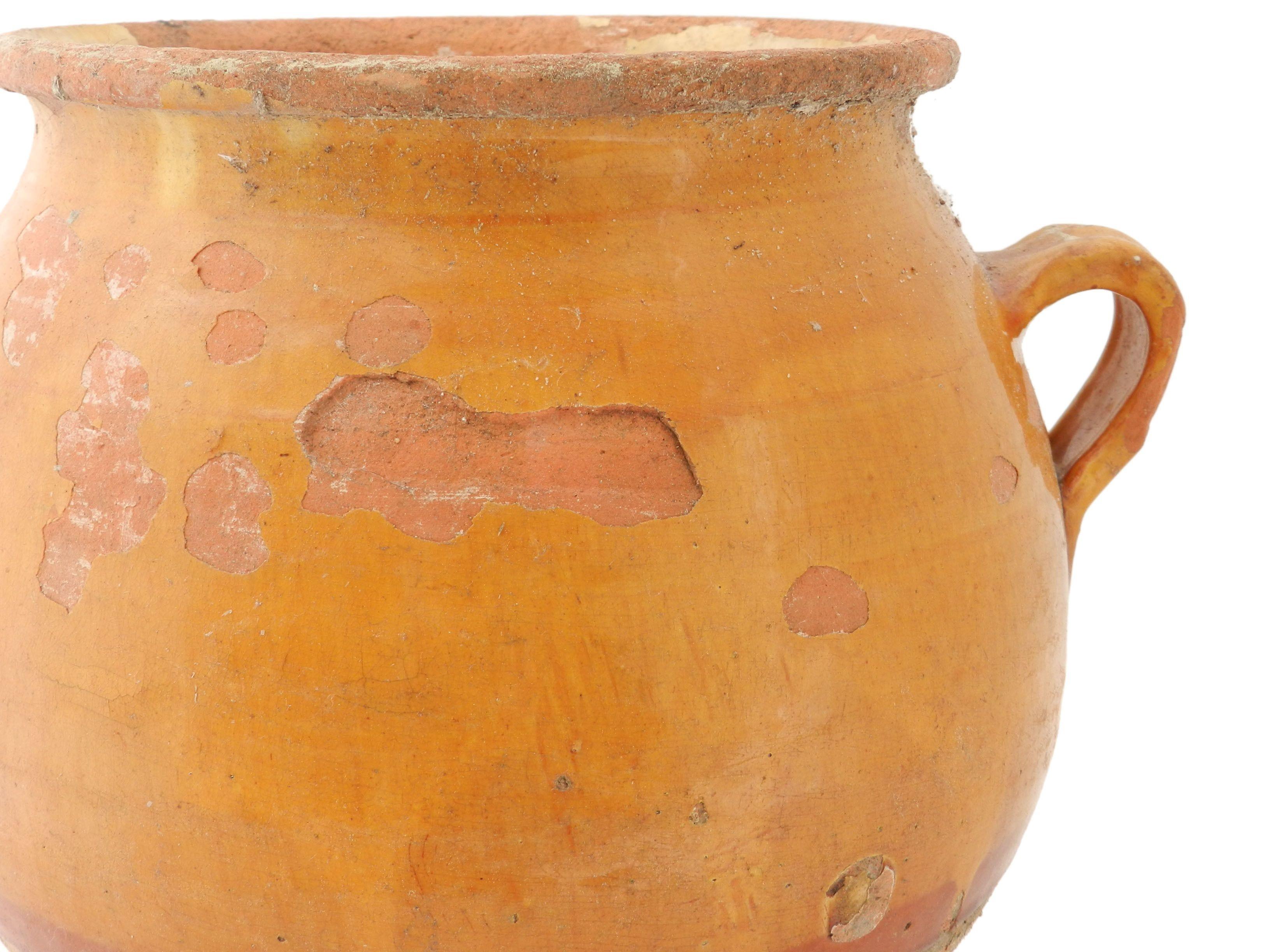 French Provincial French Confit Pot Terracotta 19th Century For Sale