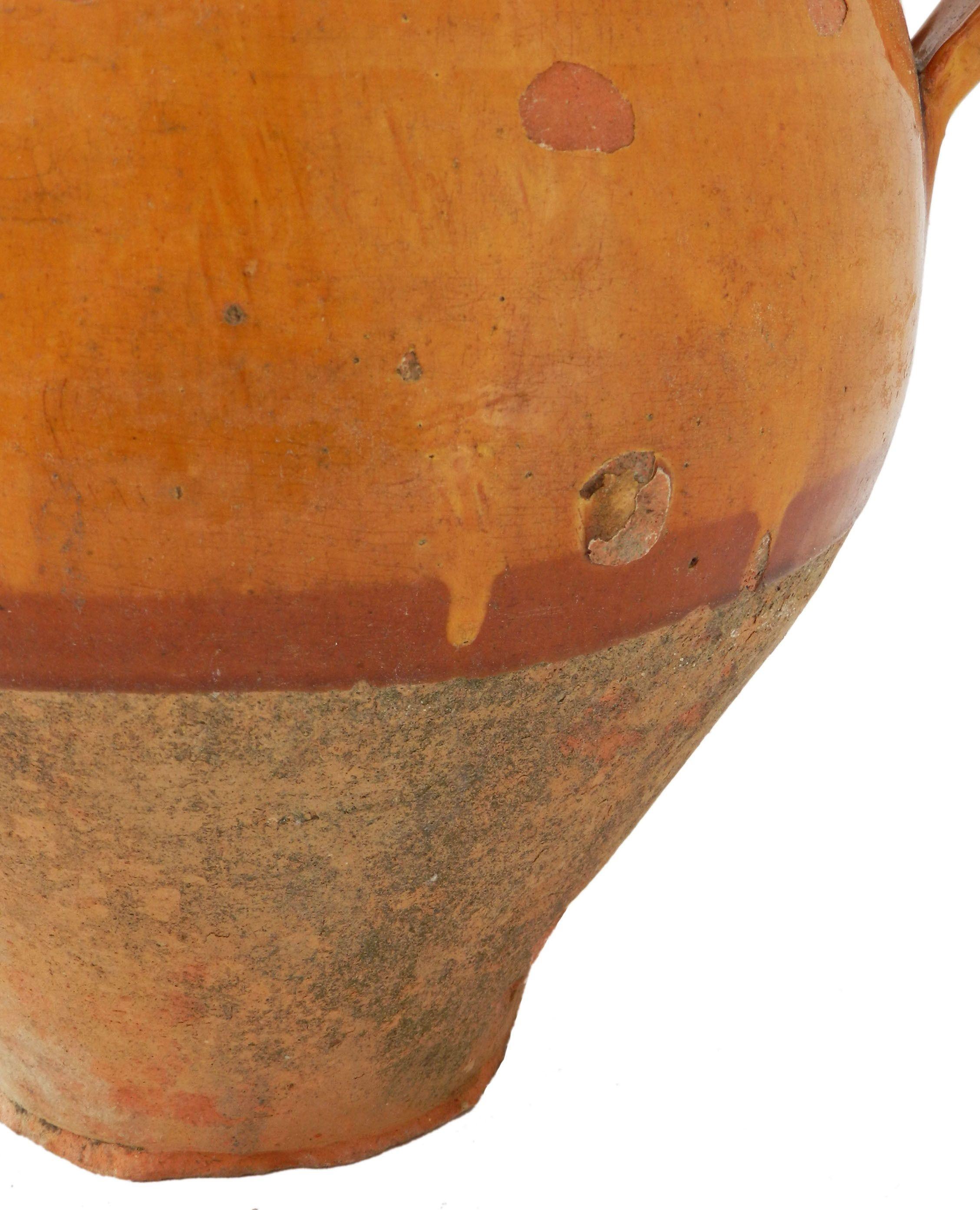 French Provincial French Confit Pot Terracotta 19th Century