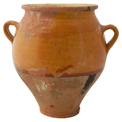 Antique French Confit Pot Terracotta 19th Century