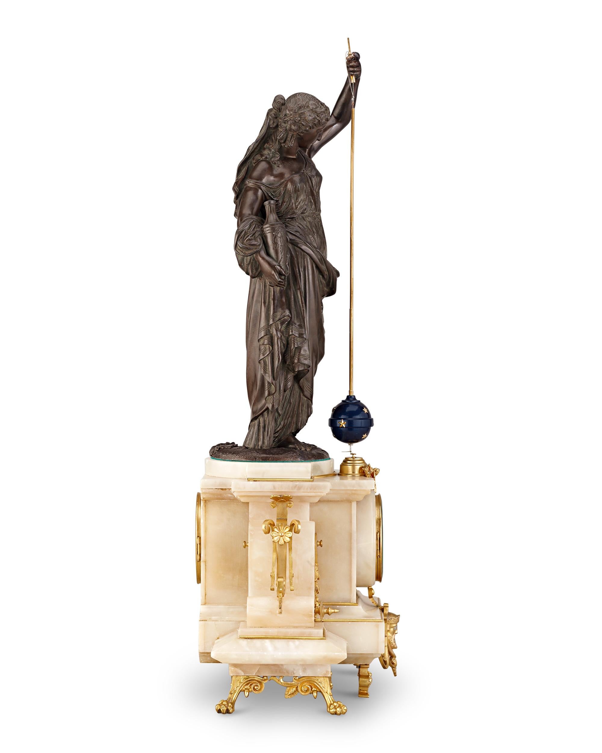 Neoclassical French Conical Pendulum Mystery Clock