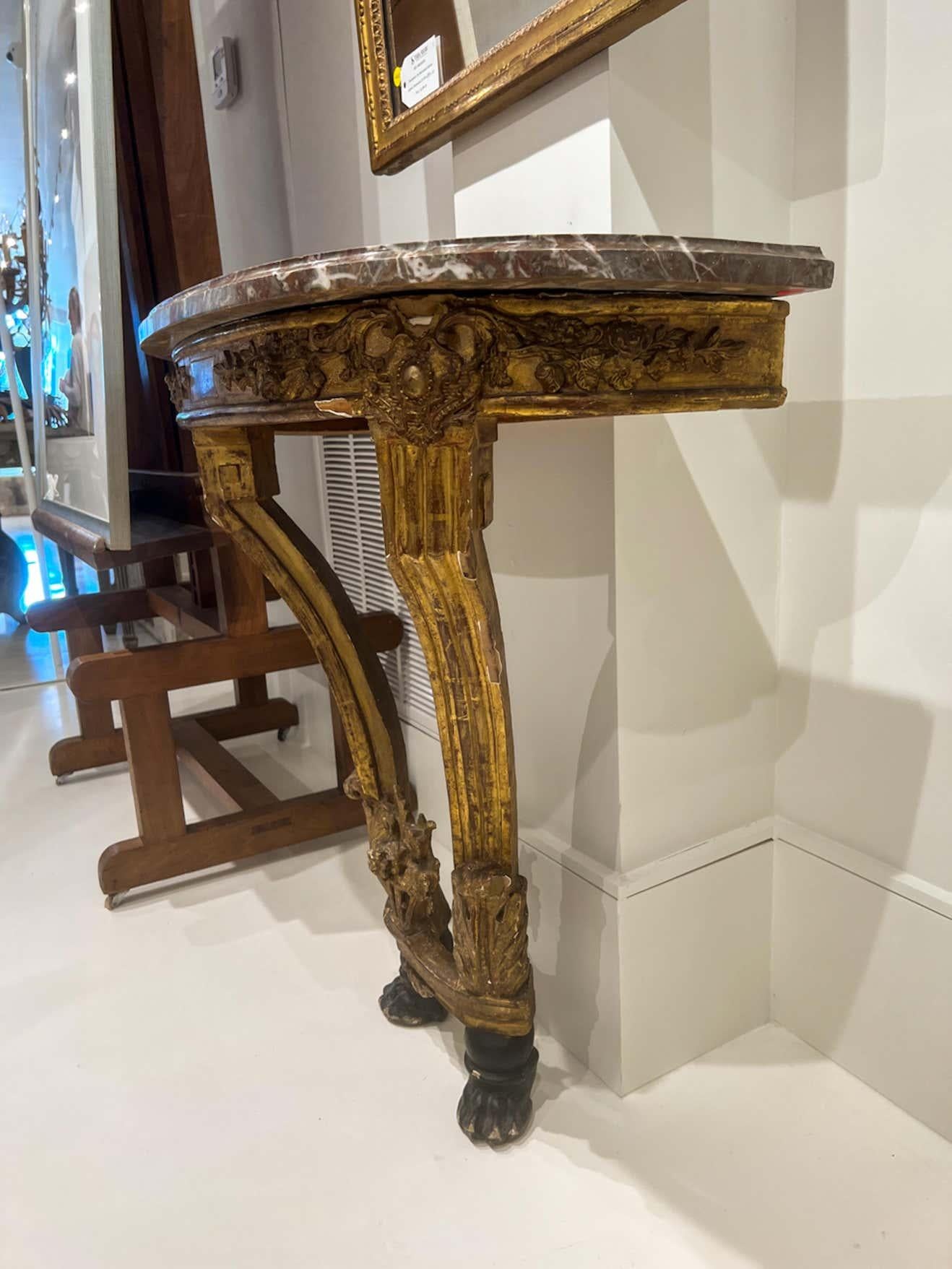 French Console, 18th Century In Fair Condition In New Orleans, LA