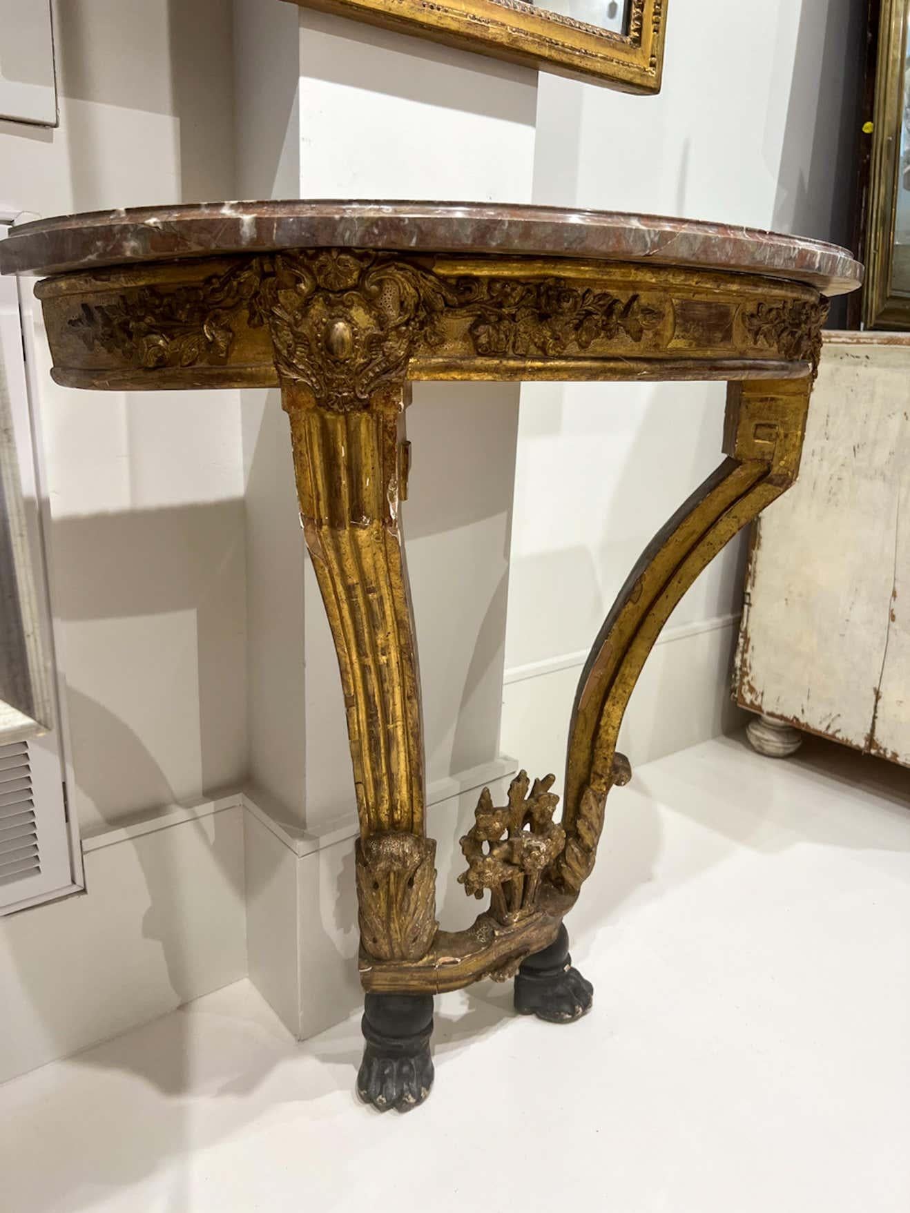 18th Century and Earlier French Console, 18th Century