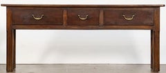 French Console Server or Sideboard of Chestnut