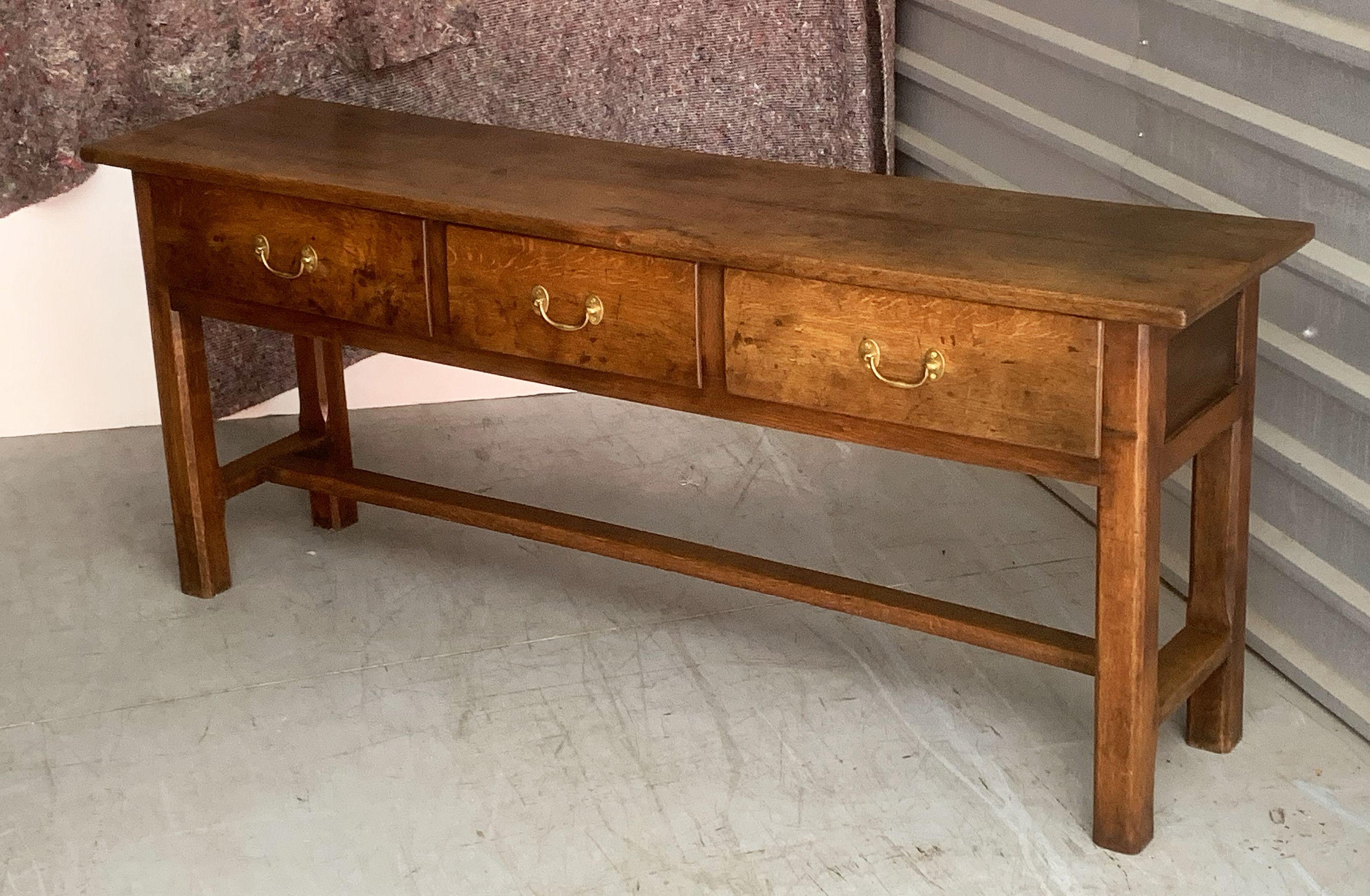 French Console Server or Sideboard of Chestnut 2
