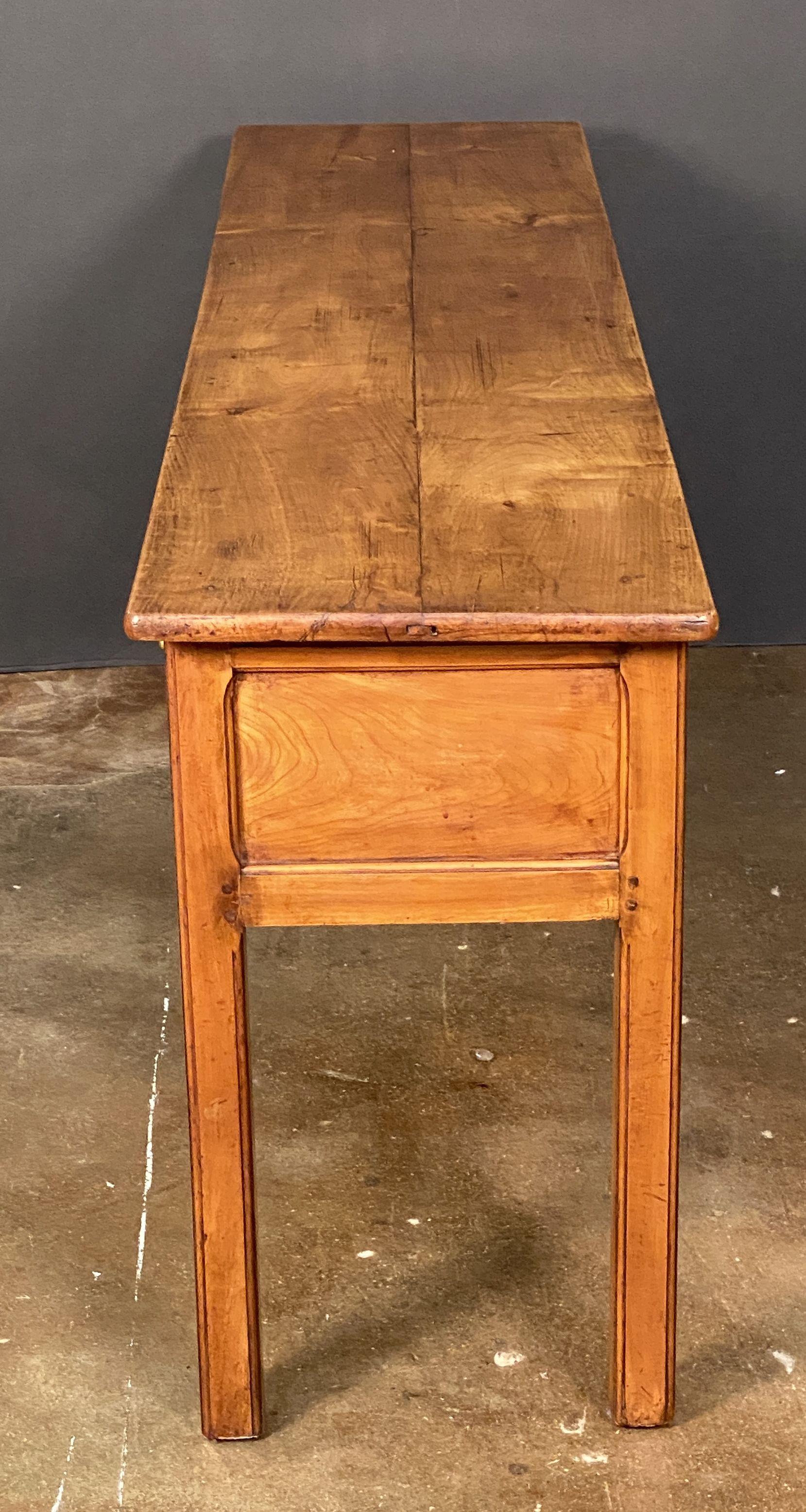 Console ou table d'appoint française en cerisier en vente 4