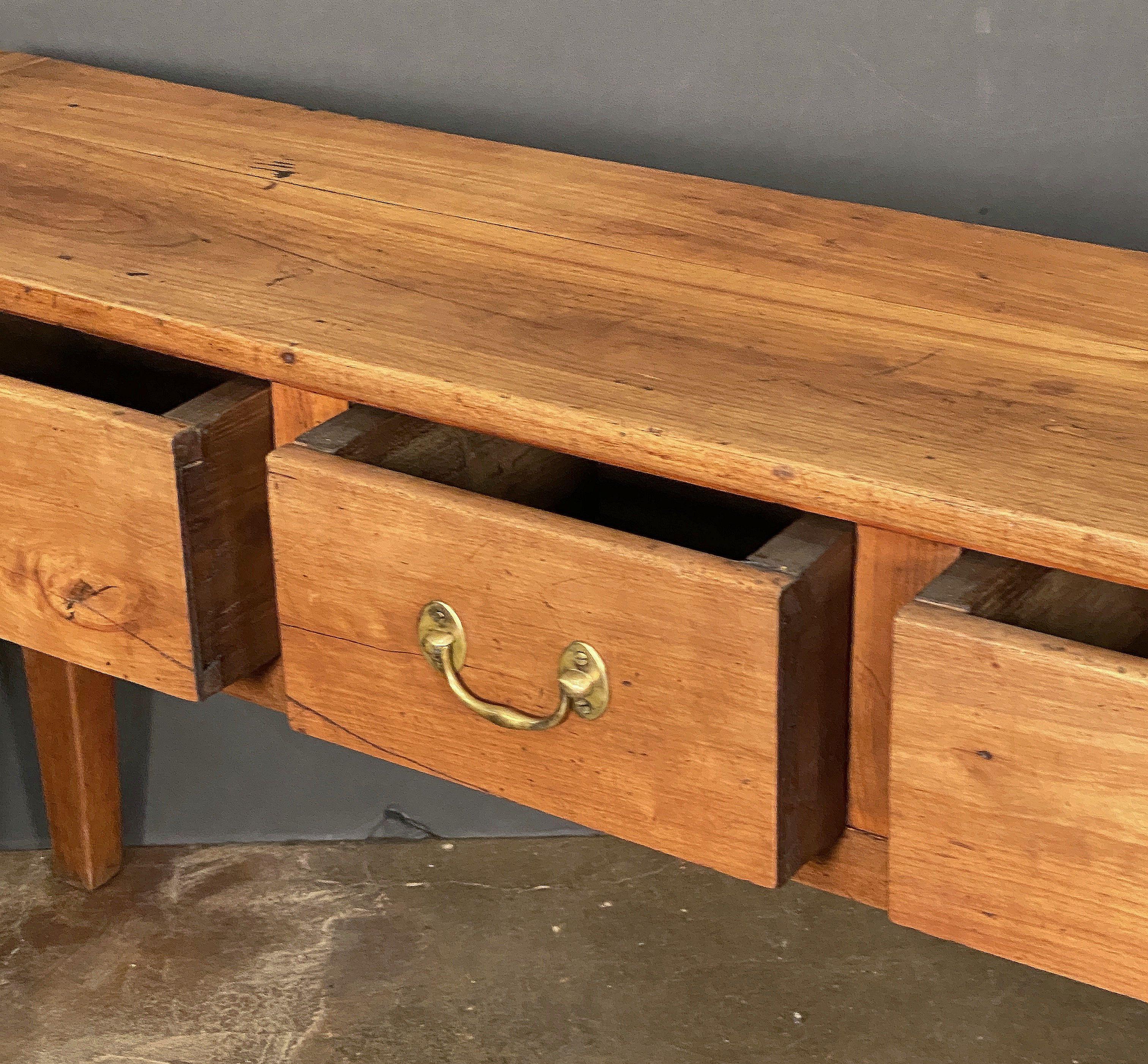 French Console Server or Sideboard Table of Cherry 5