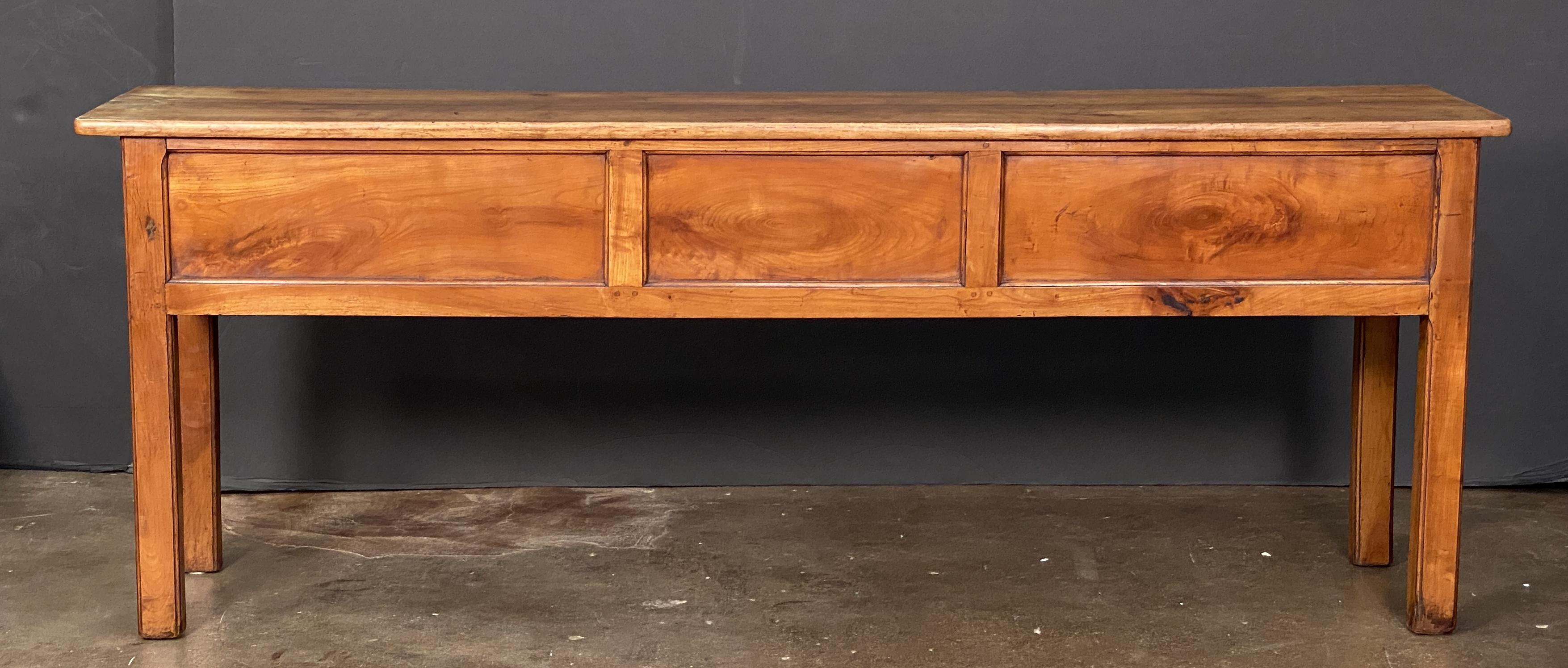 Console ou table d'appoint française en cerisier Bon état - En vente à Austin, TX