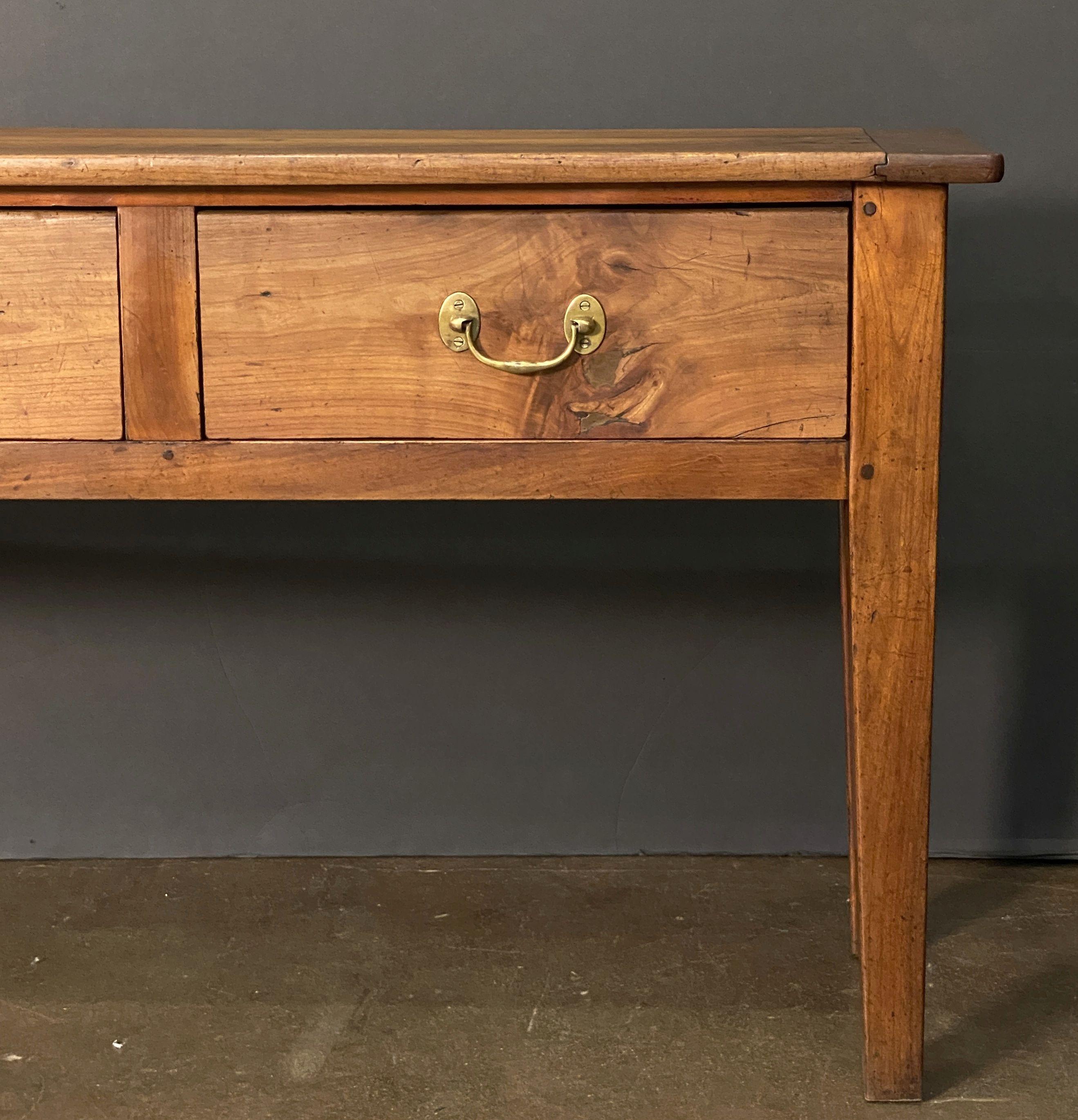 20th Century French Console Server or Sideboard Table of Cherry