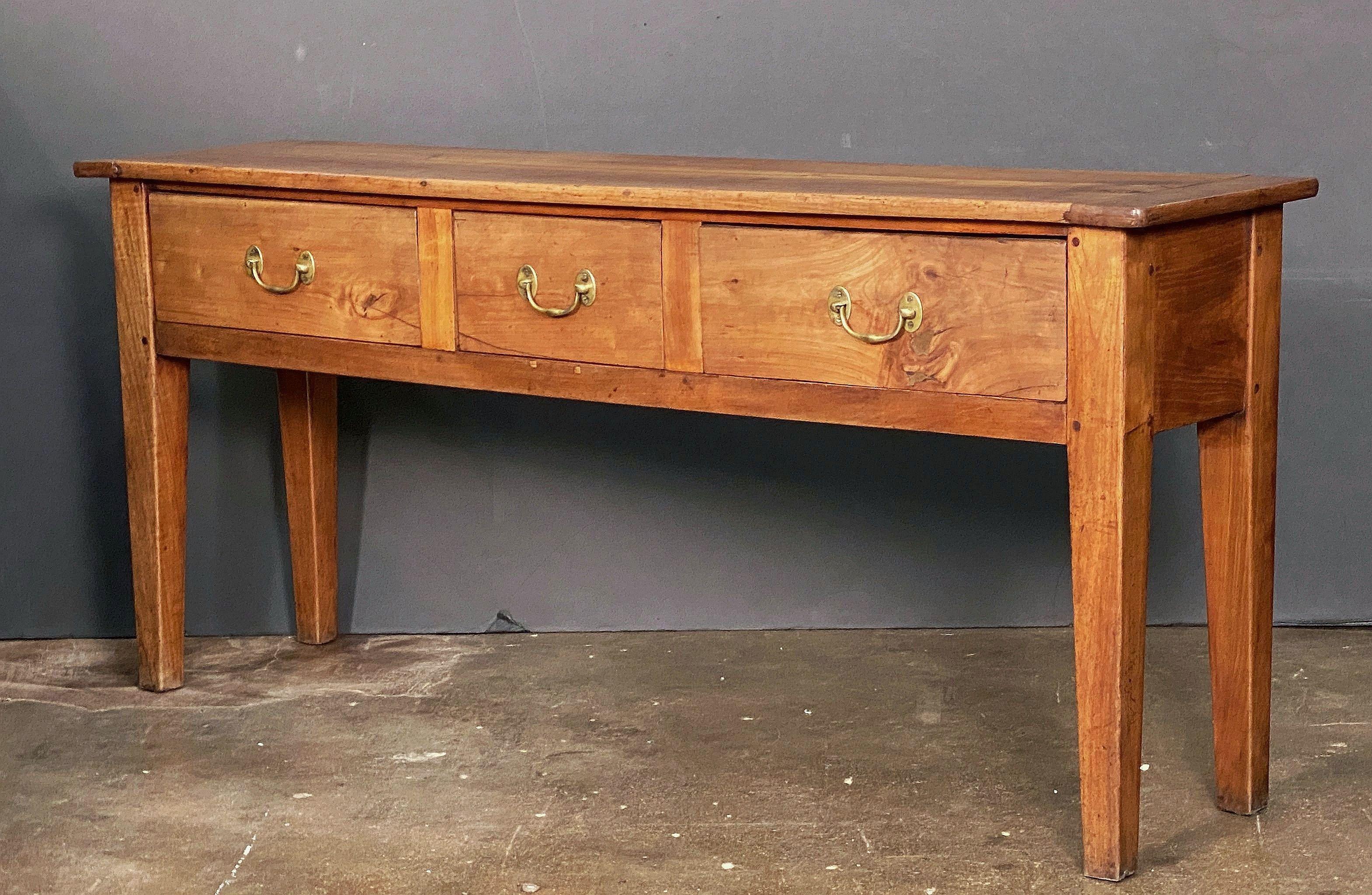French Console Server or Sideboard Table of Cherry 2