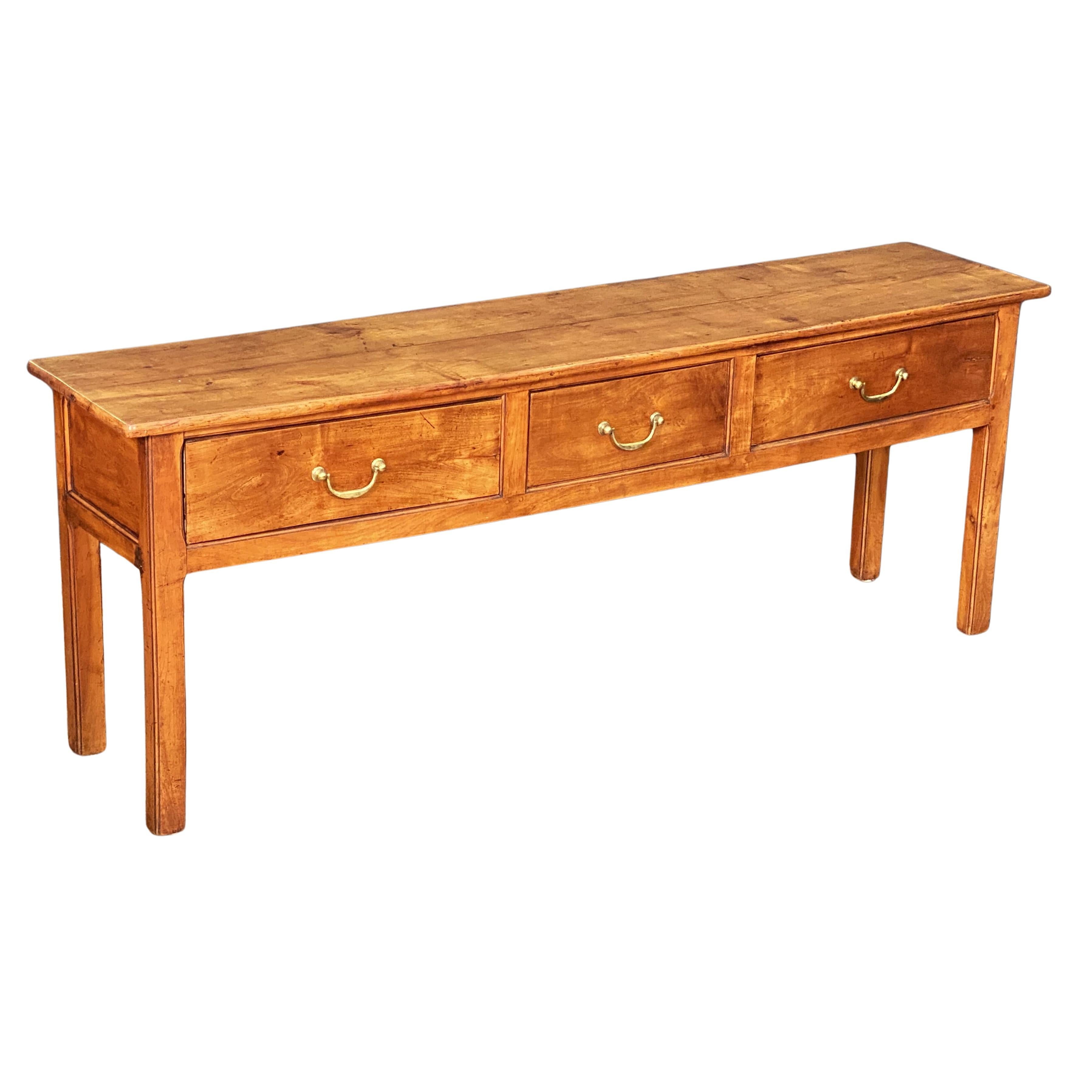 French Console Server or Sideboard Table of Cherry