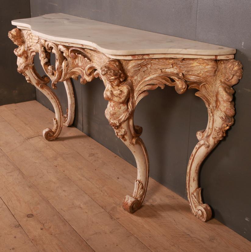 Wood French Console Table