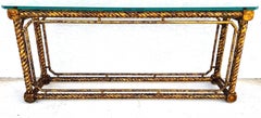 French Console Table Louis XV Giltwood Barley Twist