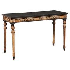 French Console Table, Nicely Carved on All Sides (Floatable!), 4.5 Ft Long
