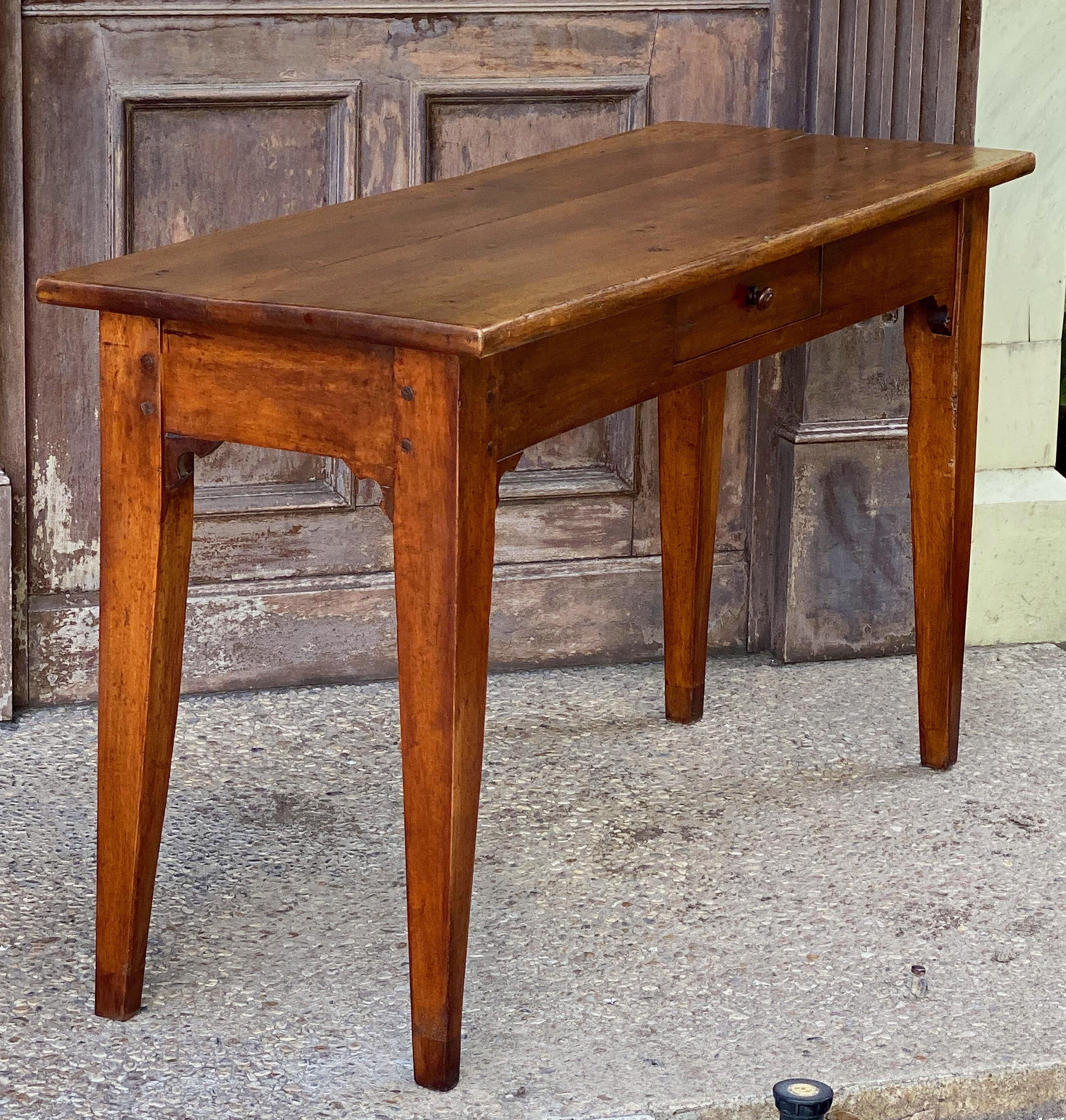 Wood French Console Table or Sideboard of Cherry