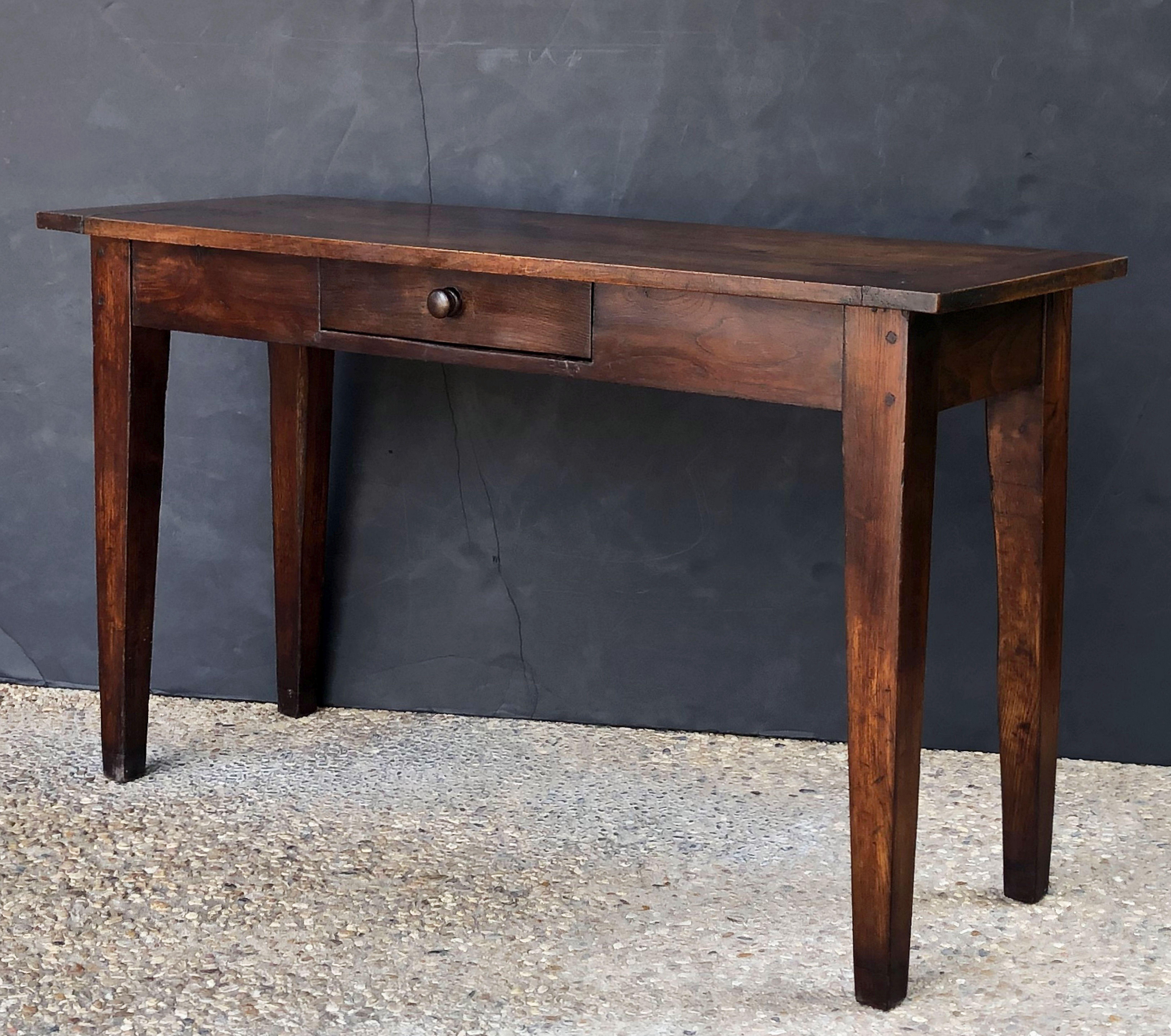 Wood French Console Table or Sideboard of Walnut