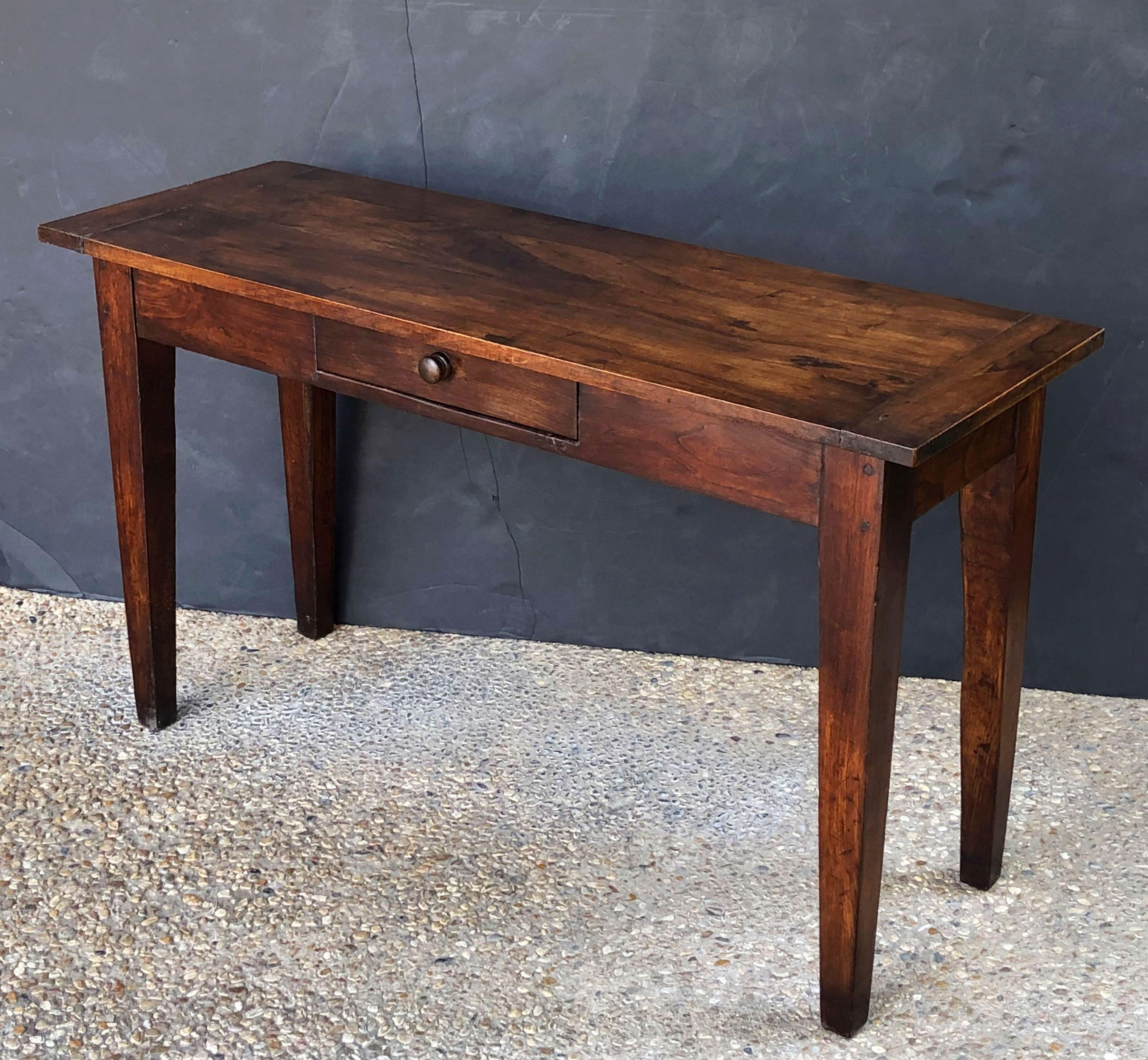 French Console Table or Sideboard of Walnut 1